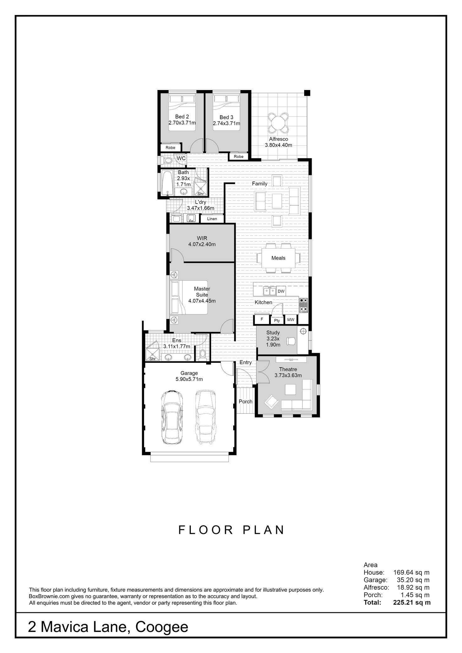 Floorplan of Homely house listing, 2 Mavica Lane, Coogee WA 6166
