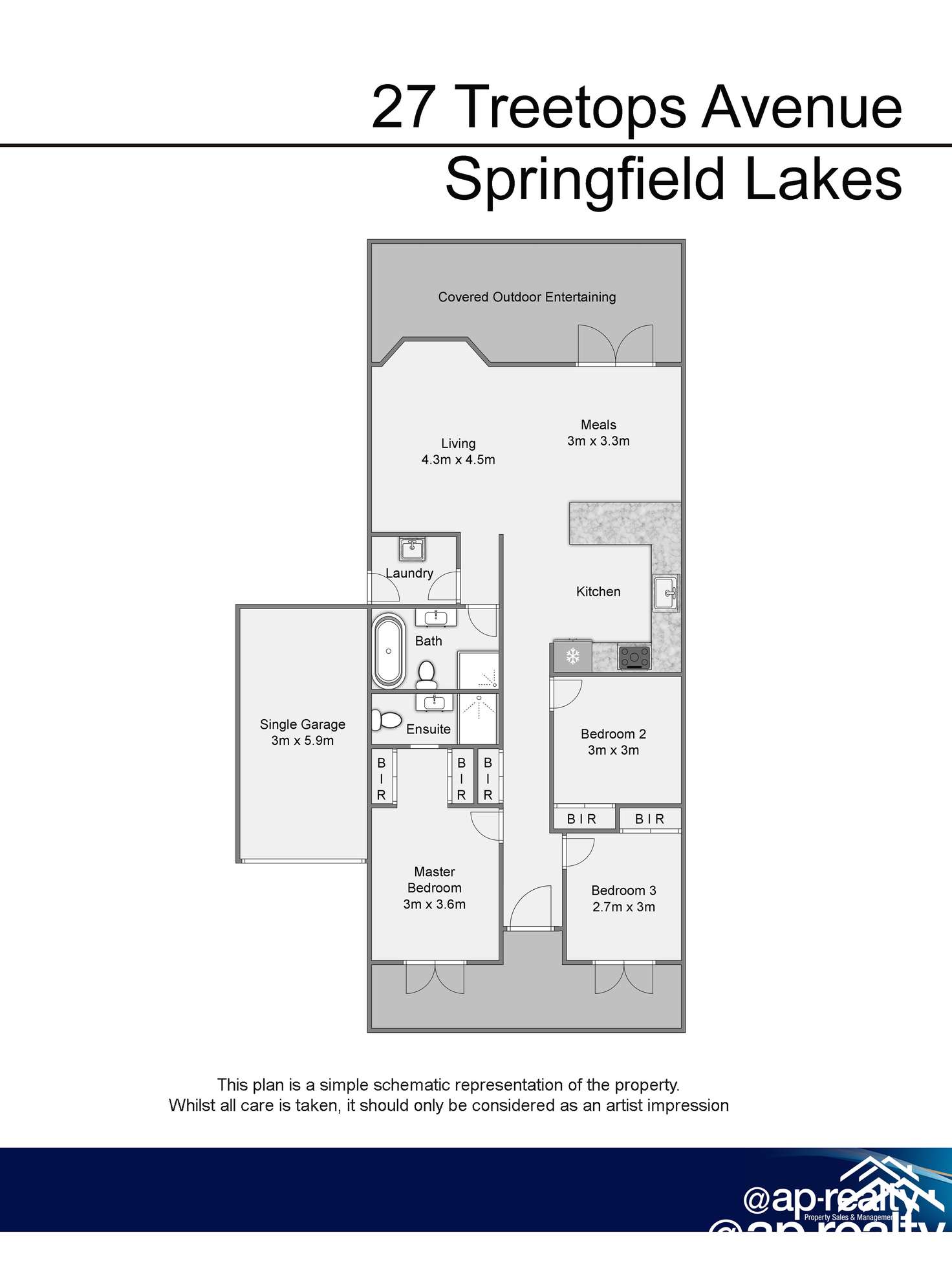 Floorplan of Homely house listing, 27 Treetops Avenue, Springfield Lakes QLD 4300