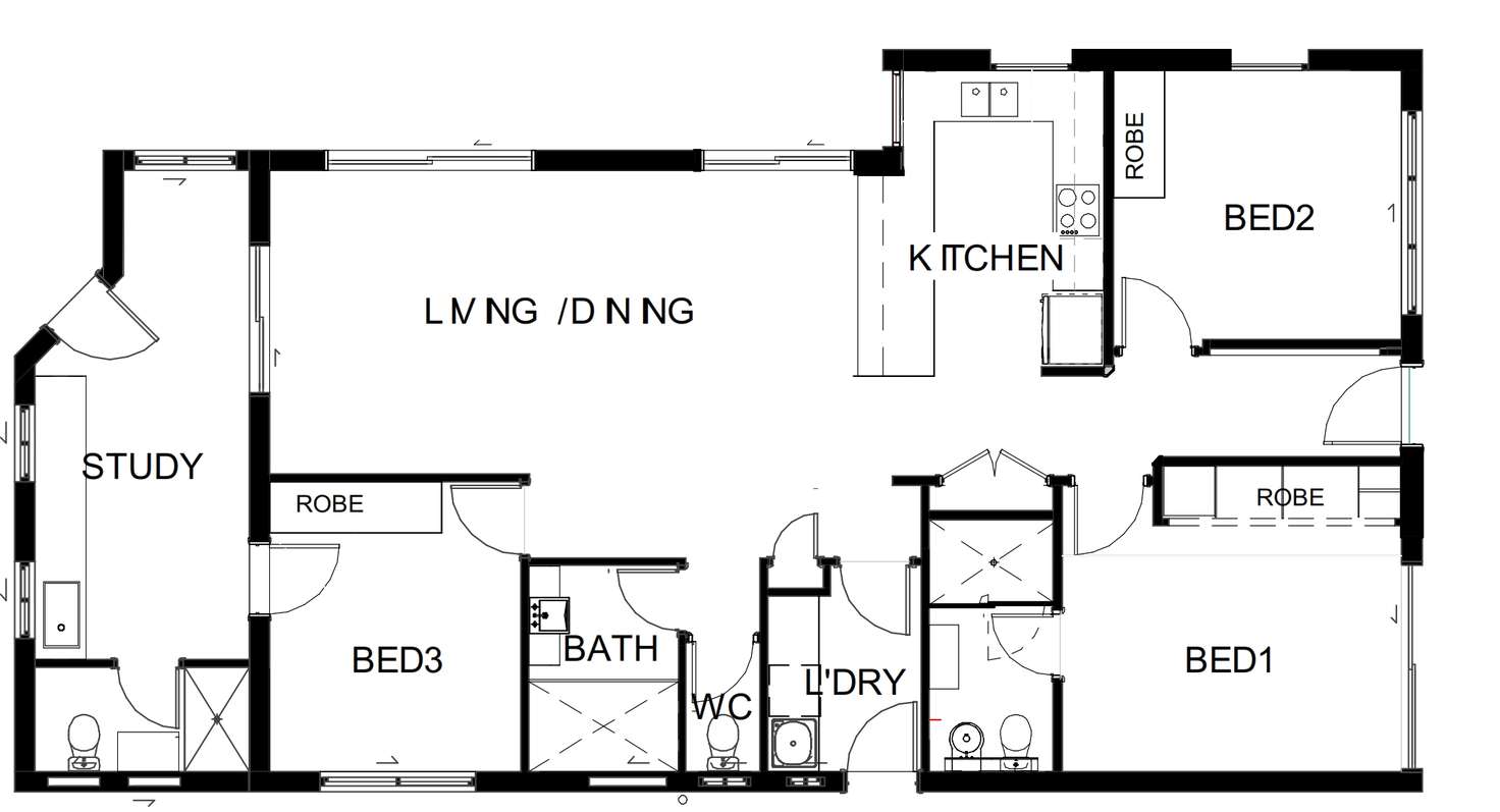 Floorplan of Homely house listing, 1 Moana Park Avenue, Broadbeach Waters QLD 4218