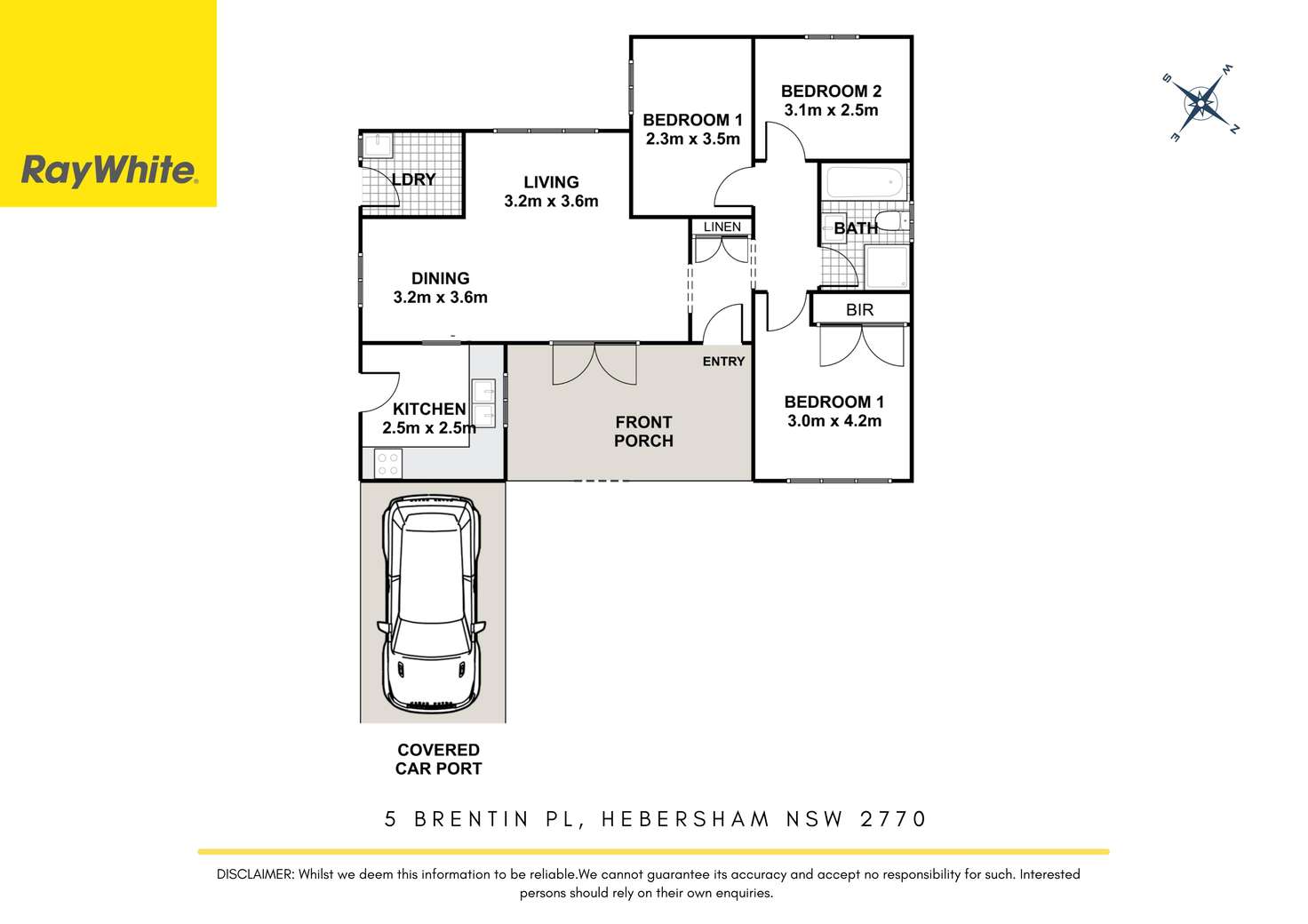 Floorplan of Homely house listing, 5 Brentin Place, Hebersham NSW 2770