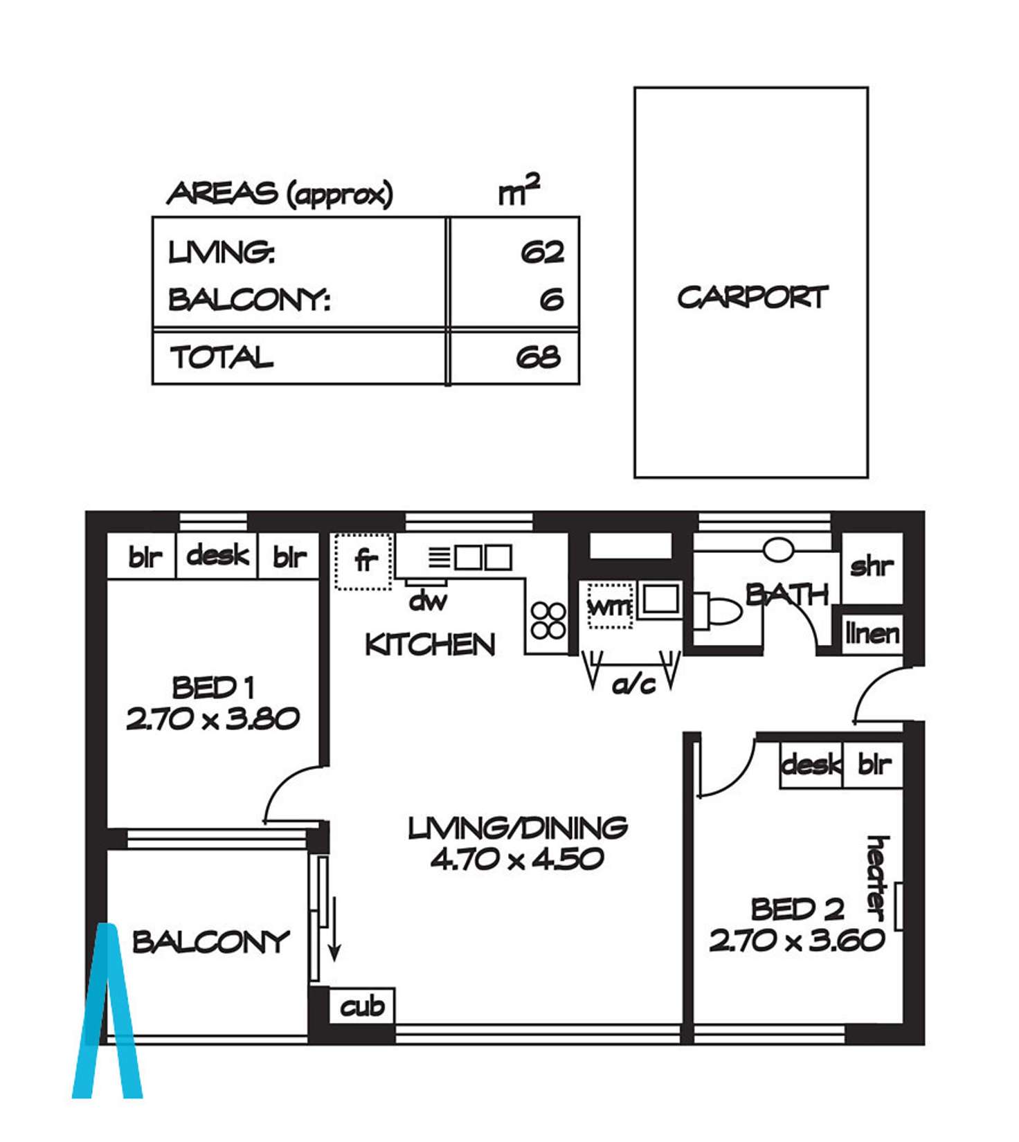 Floorplan of Homely house listing, 5E/18-28 Main Street, Mawson Lakes SA 5095