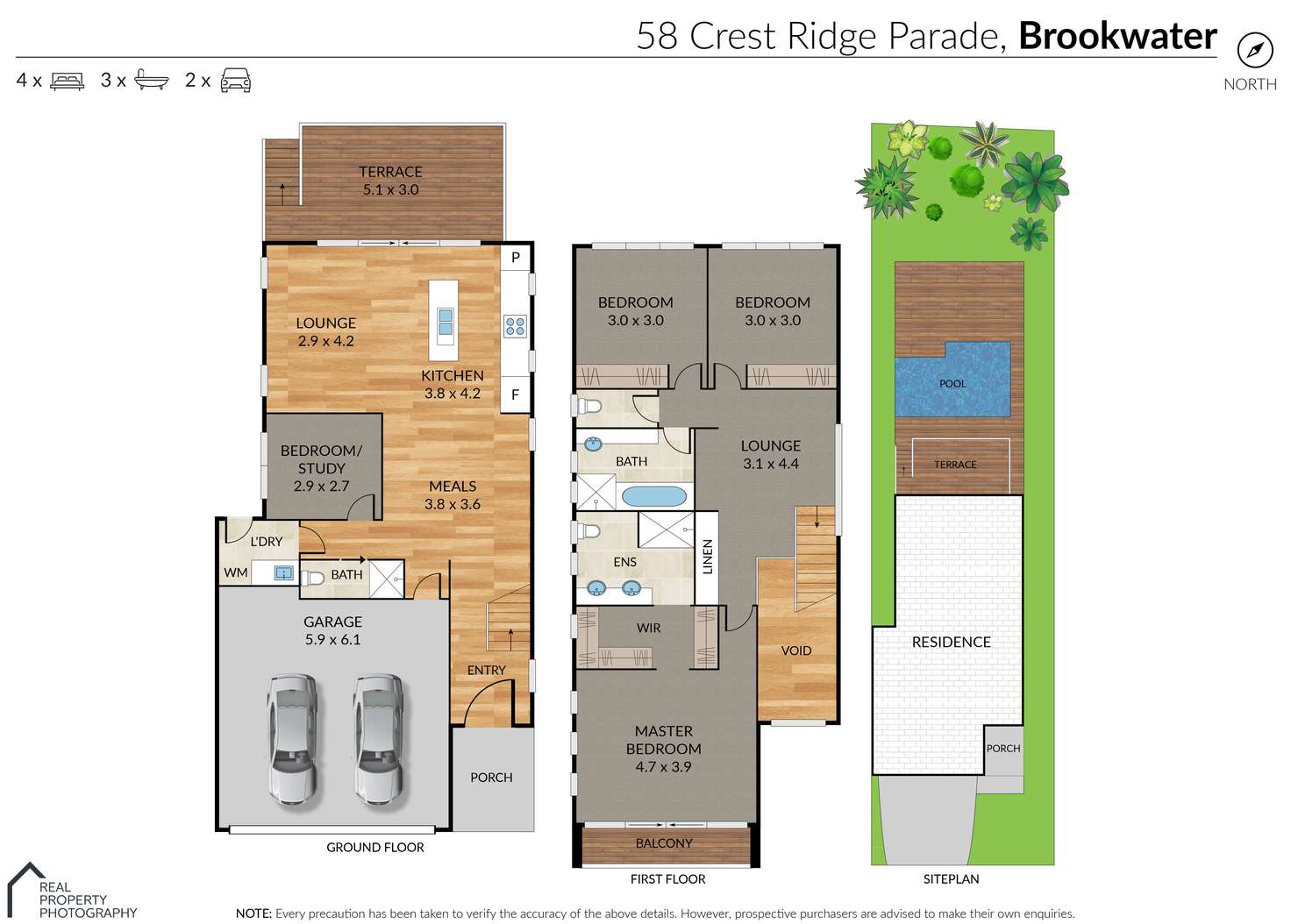 Floorplan of Homely house listing, 58 Crest Ridge Parade, Brookwater QLD 4300