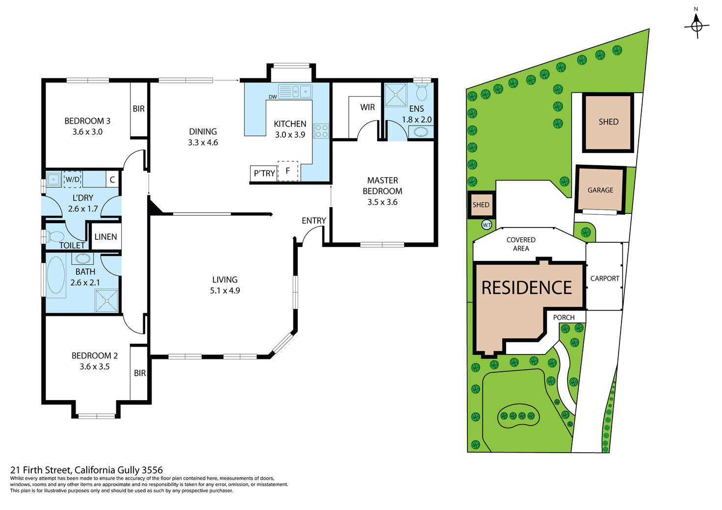 Floorplan of Homely house listing, 21 Firth Street, California Gully VIC 3556