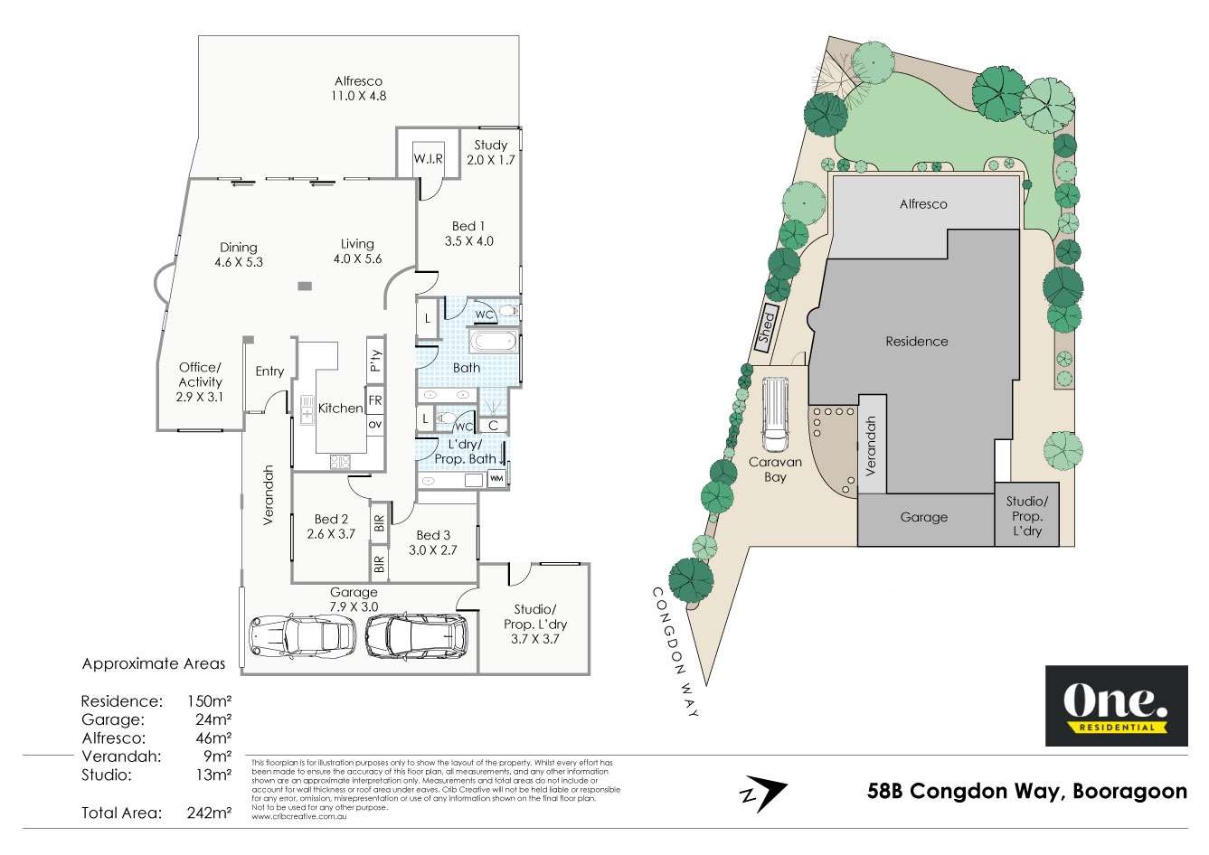 Floorplan of Homely house listing, 58B Congdon Way, Booragoon WA 6154