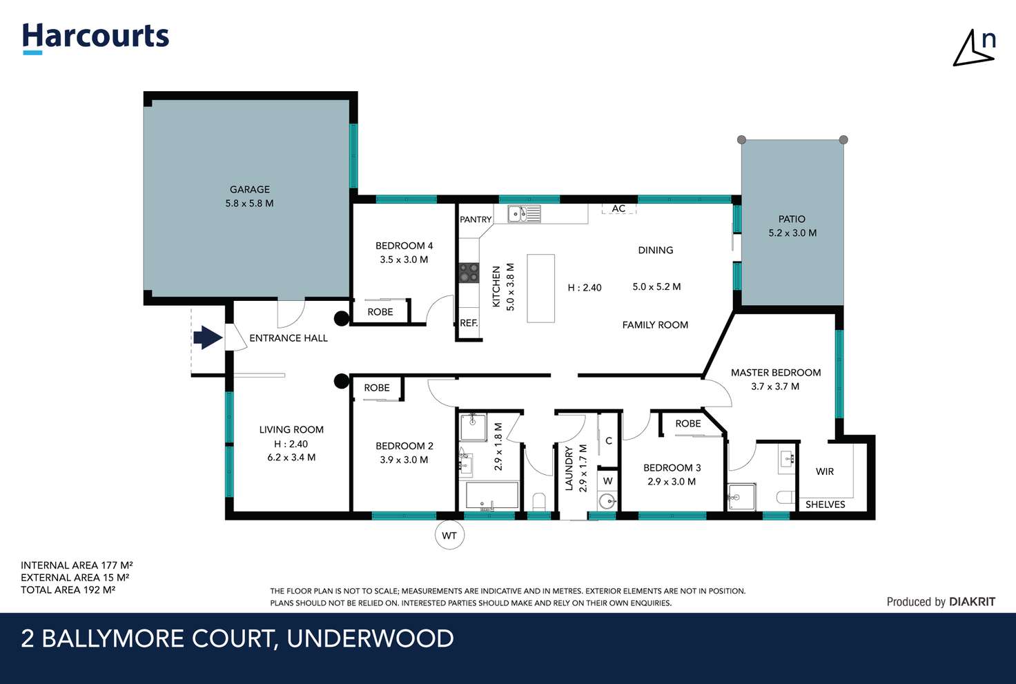 Floorplan of Homely house listing, 2 Ballymore Court, Underwood QLD 4119
