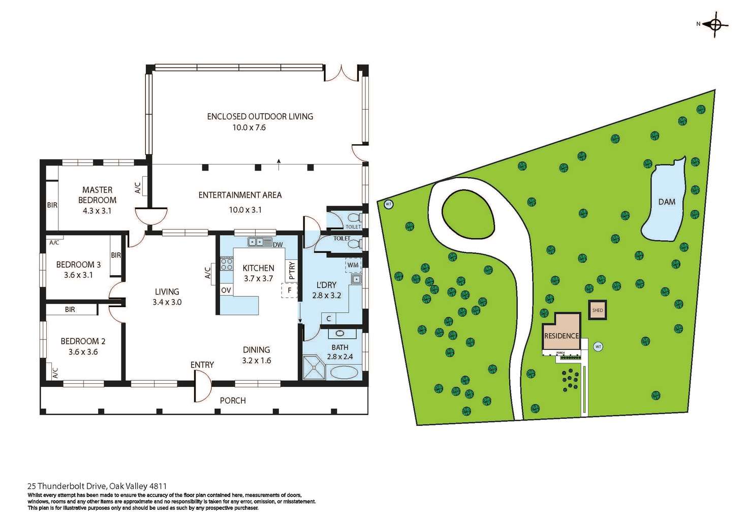 Floorplan of Homely house listing, 25 Thunderbolt Drive, Oak Valley QLD 4811