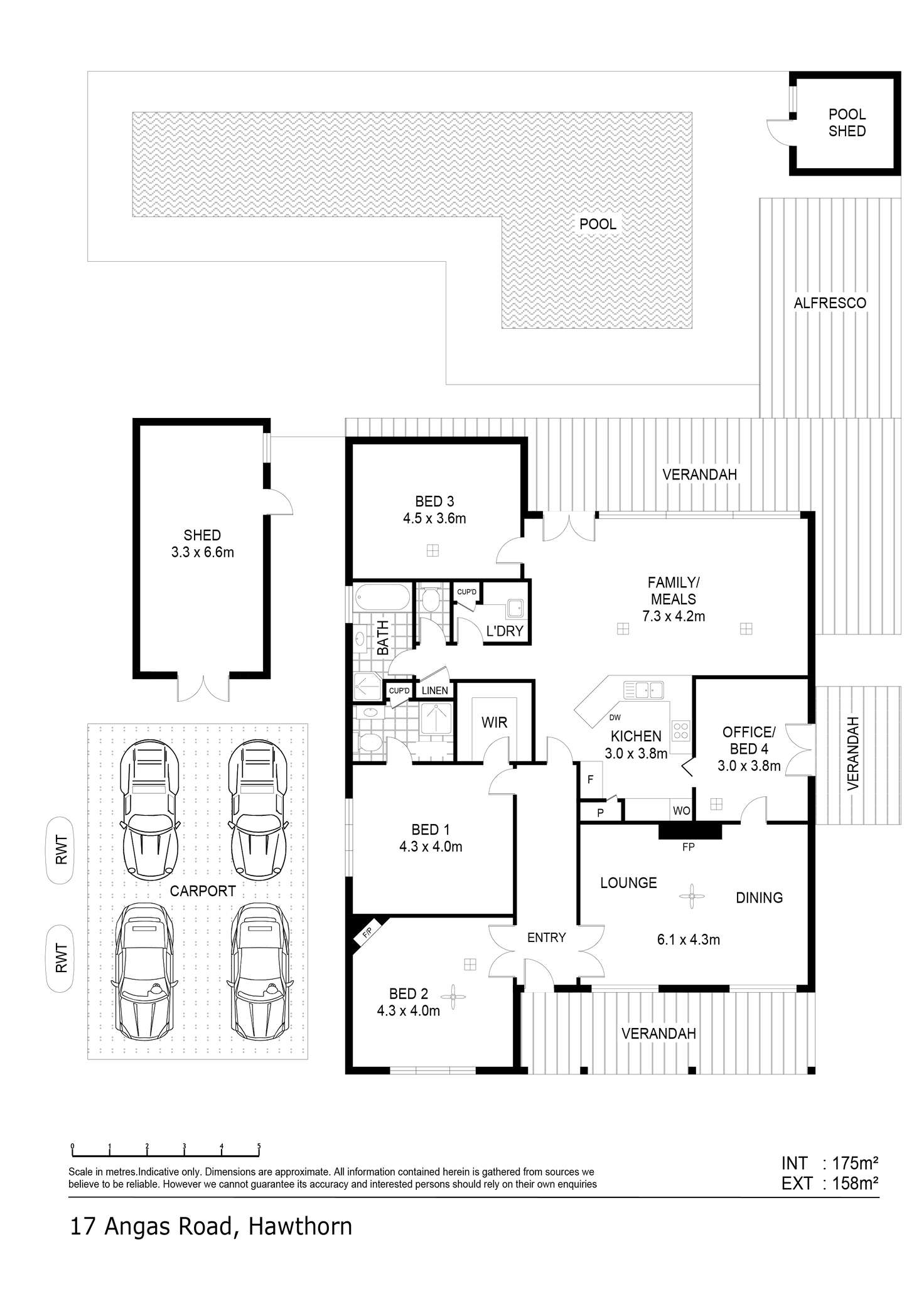 Floorplan of Homely house listing, 17 Angas Road, Hawthorn SA 5062