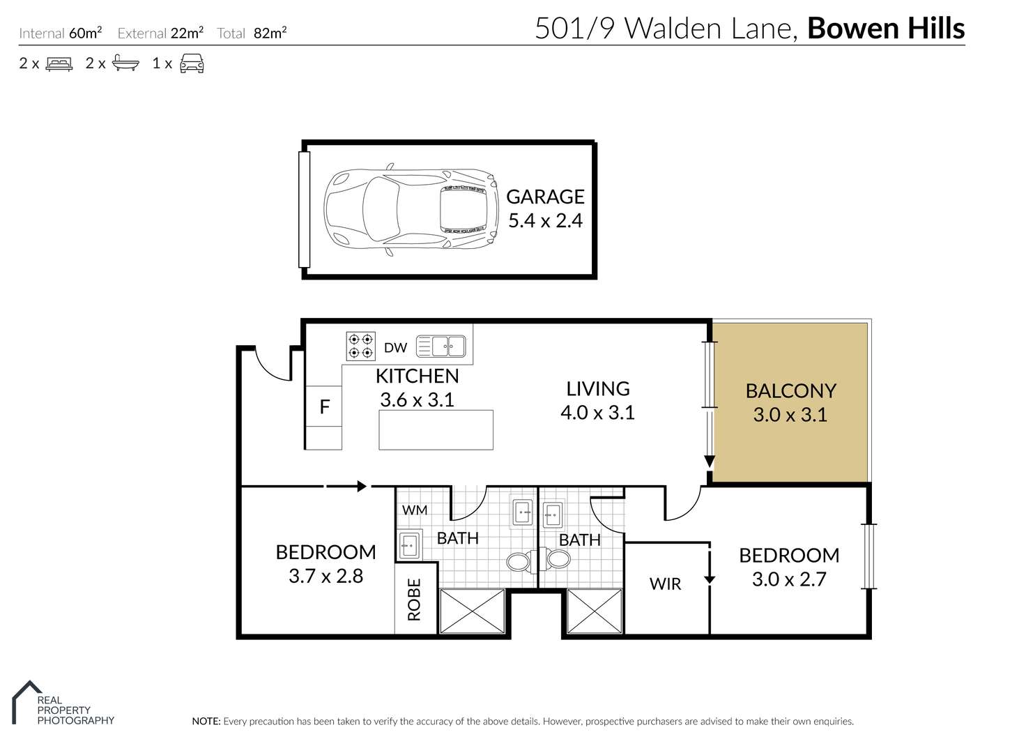 Floorplan of Homely apartment listing, 501/9-11 Walden Lane, Bowen Hills QLD 4006