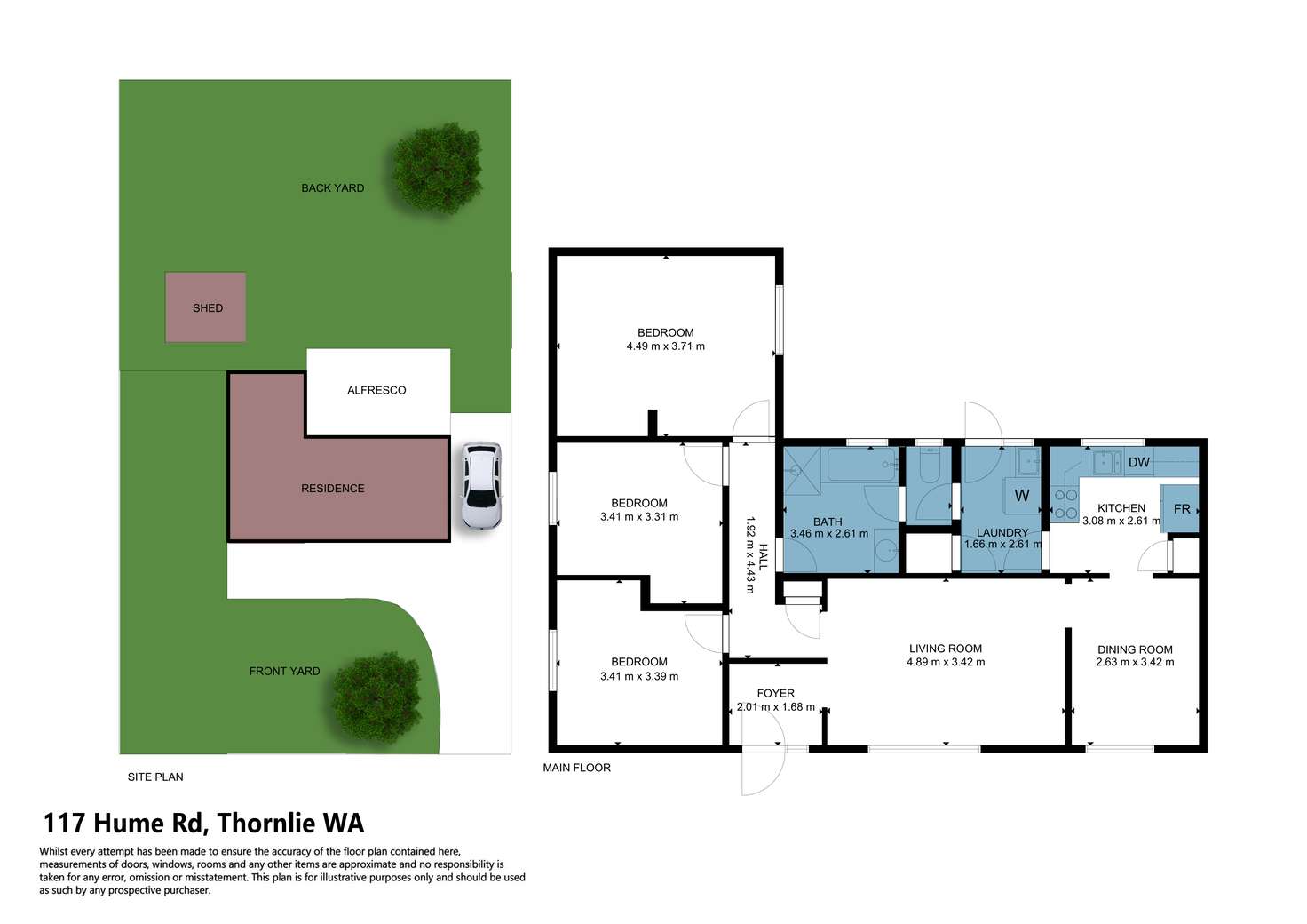 Floorplan of Homely house listing, 117 Hume Road, Thornlie WA 6108