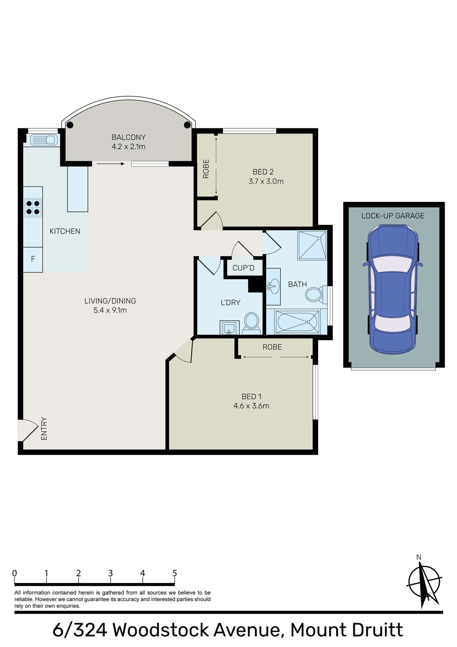 Floorplan of Homely apartment listing, 6/324 Woodstock Avenue, Mount Druitt NSW 2770