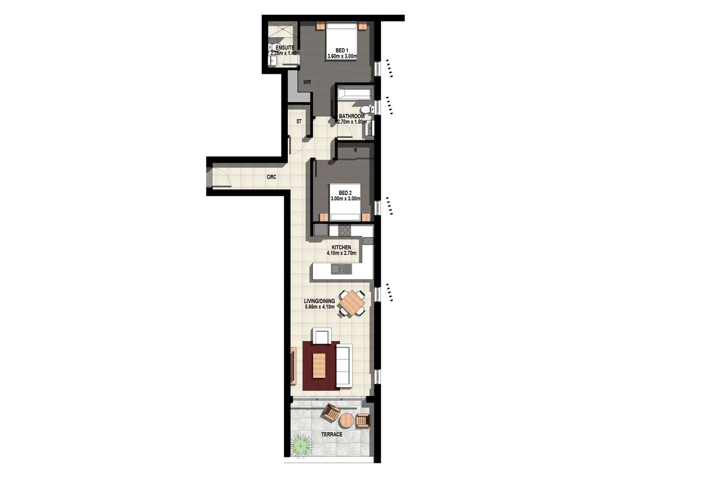 Floorplan of Homely apartment listing, 28/206-212 Great Western Highway, Kingswood NSW 2747