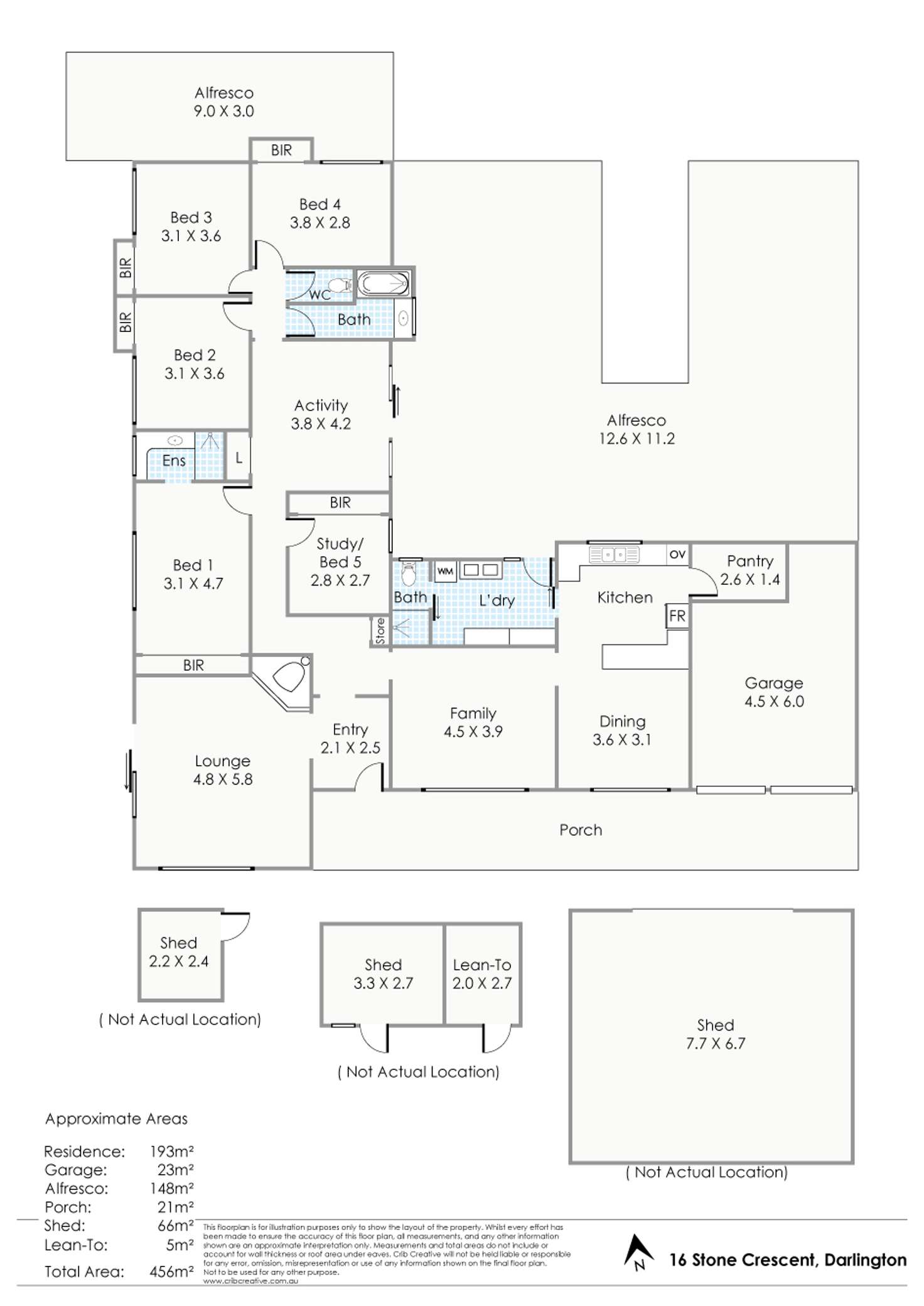 Floorplan of Homely house listing, 16 Stone Crescent, Darlington WA 6070