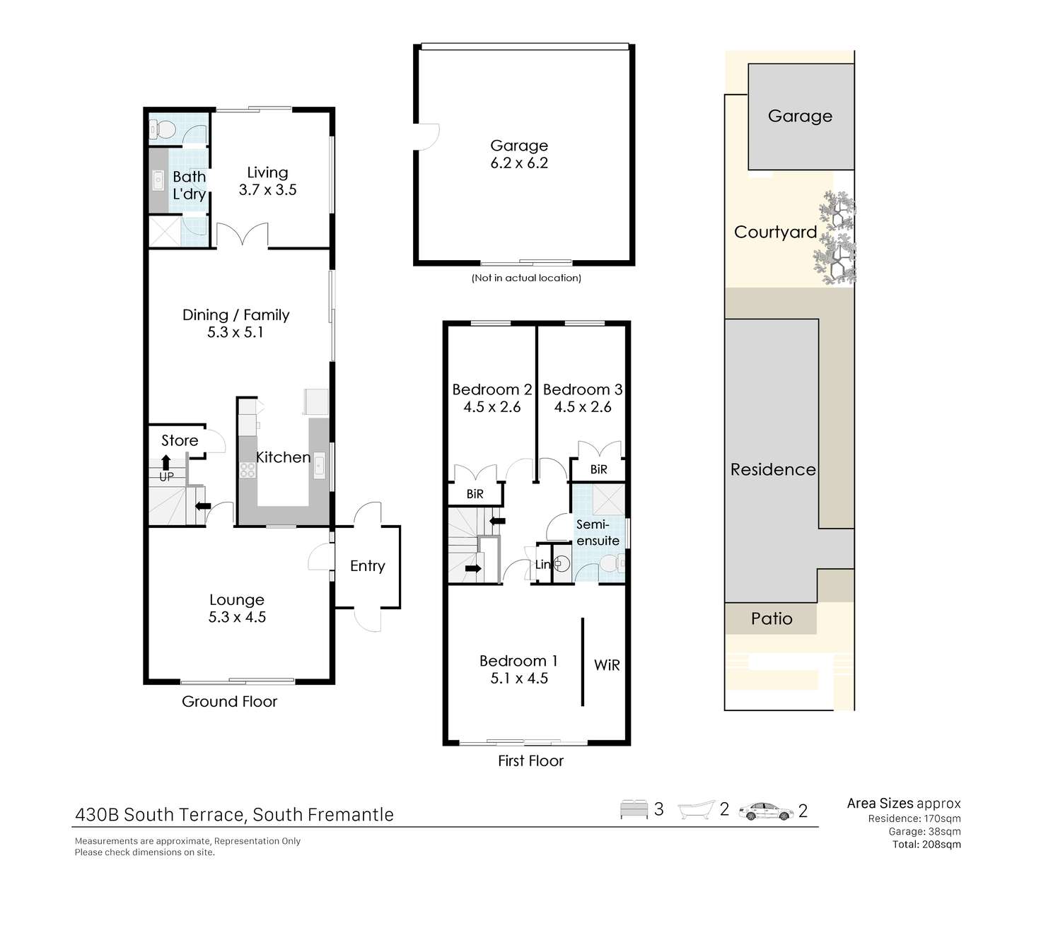 Floorplan of Homely house listing, 430b South Terrace, South Fremantle WA 6162