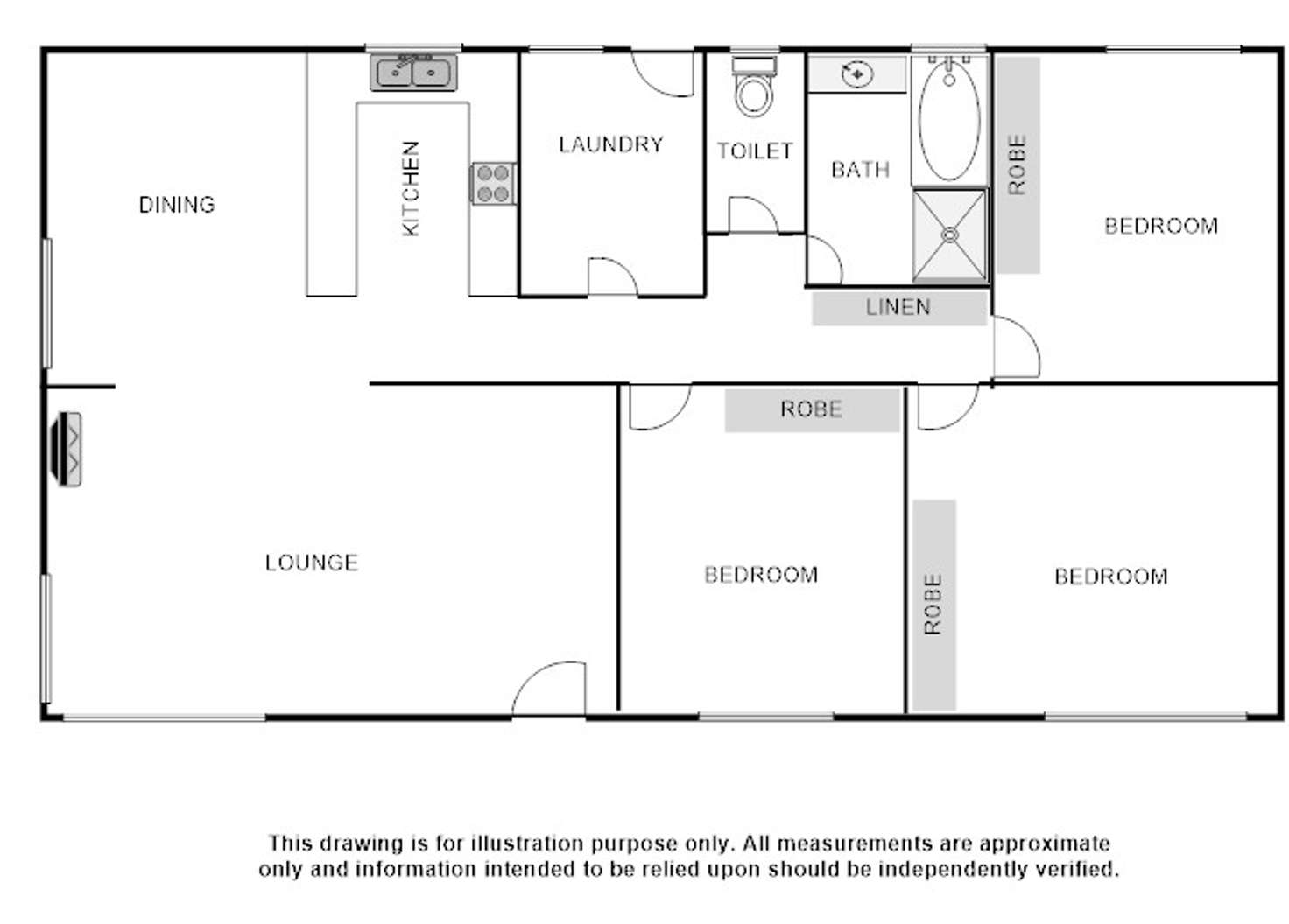 Floorplan of Homely house listing, 3 Jervois Street, Bordertown SA 5268