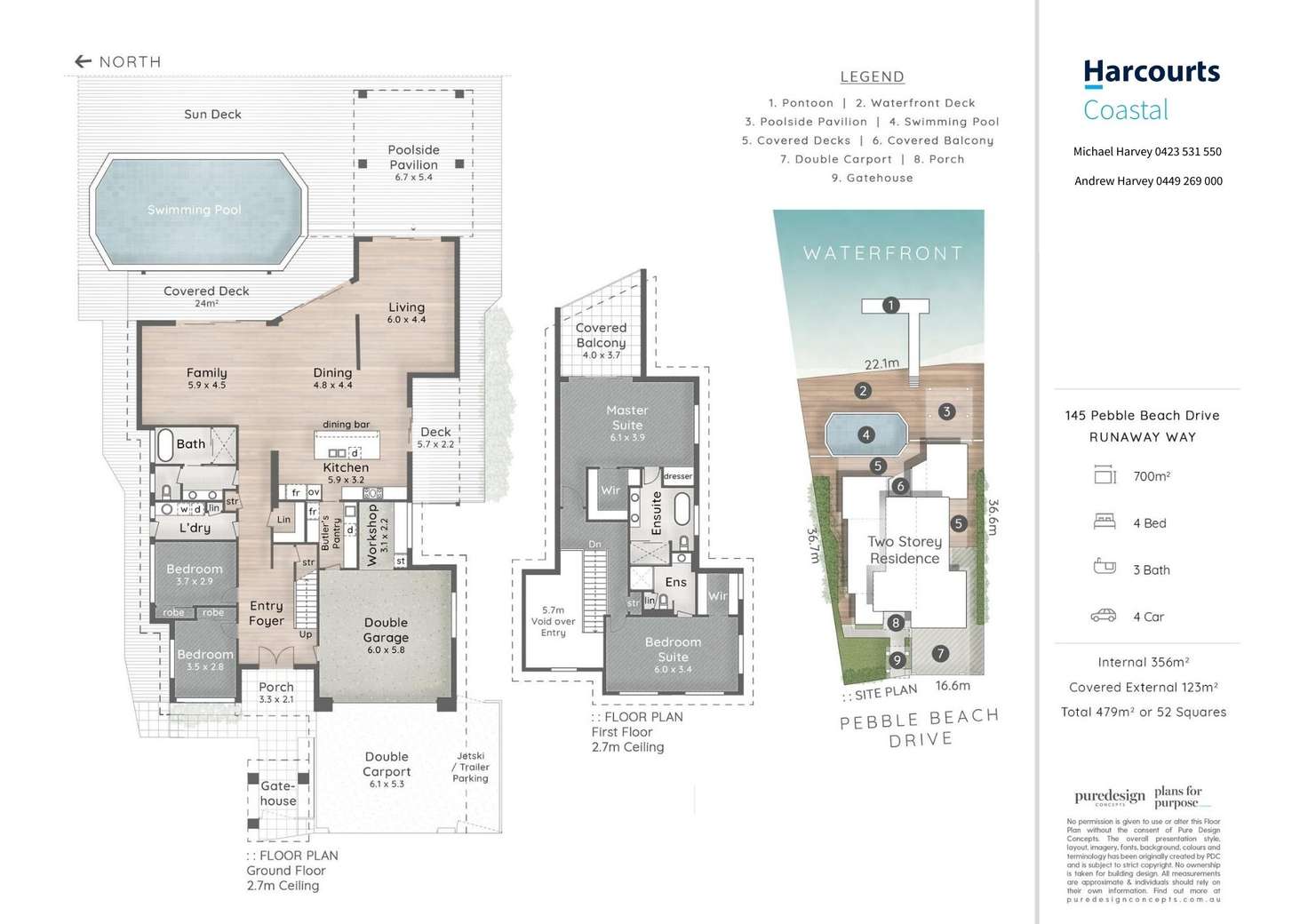 Floorplan of Homely house listing, 145 Pebble Beach Drive, Runaway Bay QLD 4216