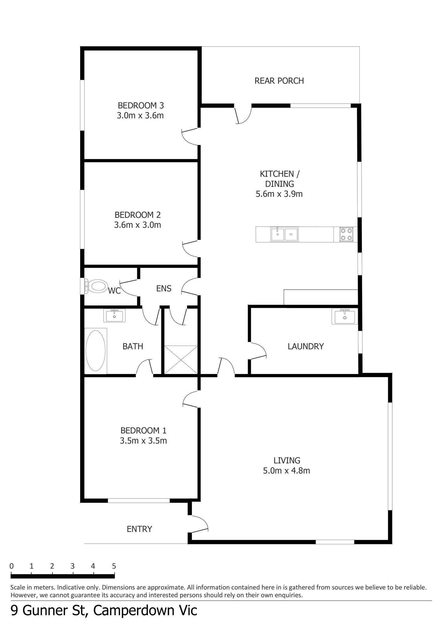 Floorplan of Homely house listing, 9 Gunner Street, Camperdown VIC 3260