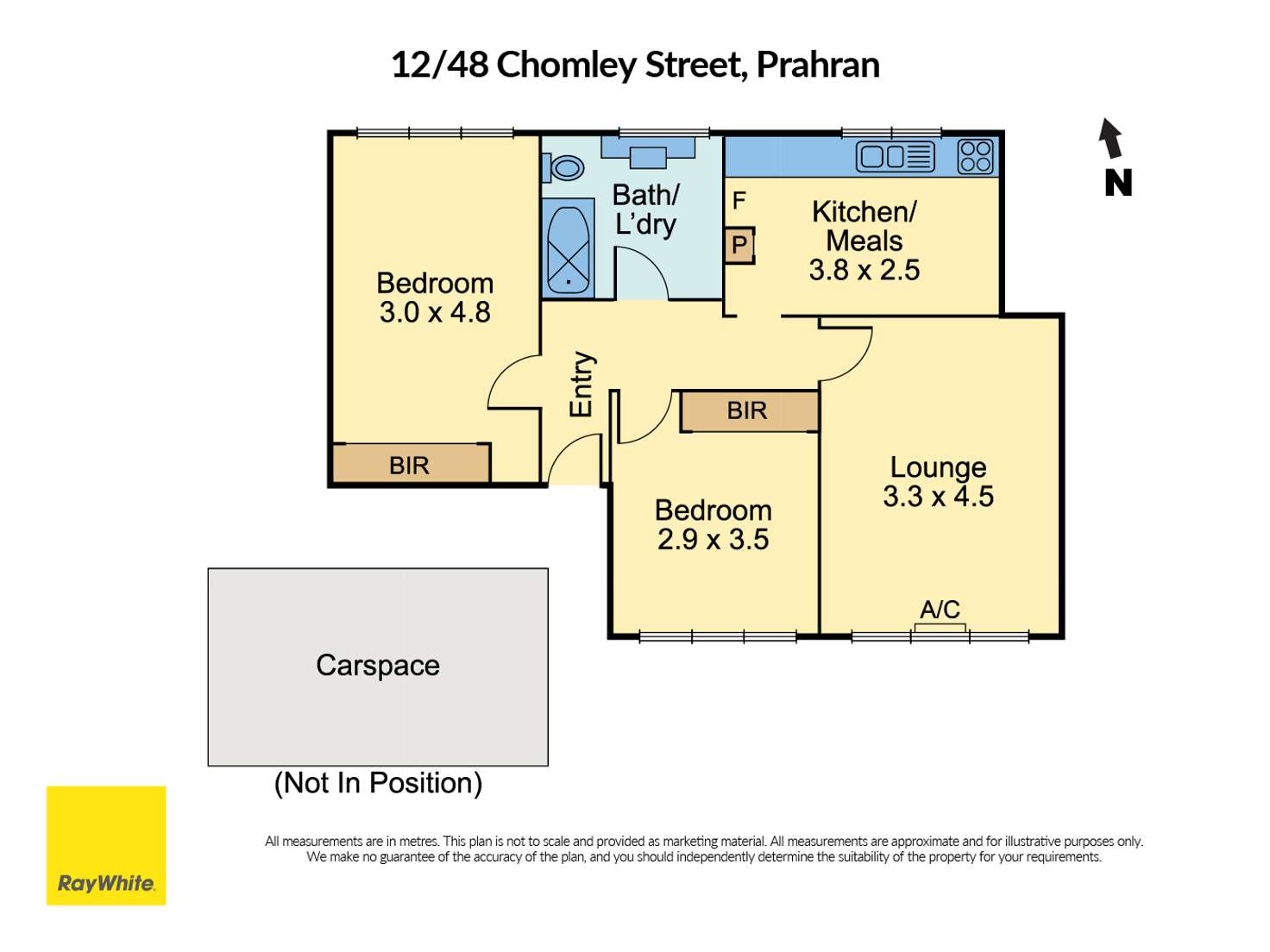 Floorplan of Homely apartment listing, 12/48 Chomley Street, Prahran VIC 3181