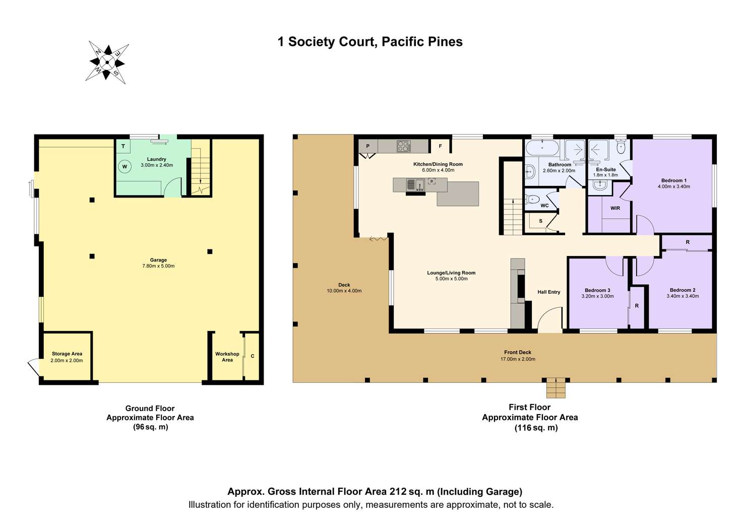 Floorplan of Homely house listing, 1 Society Court, Pacific Pines QLD 4211