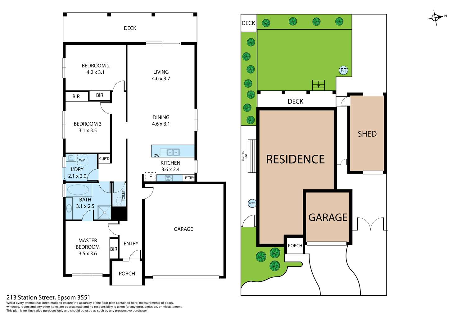 Floorplan of Homely house listing, 213 Station Street, Epsom VIC 3551