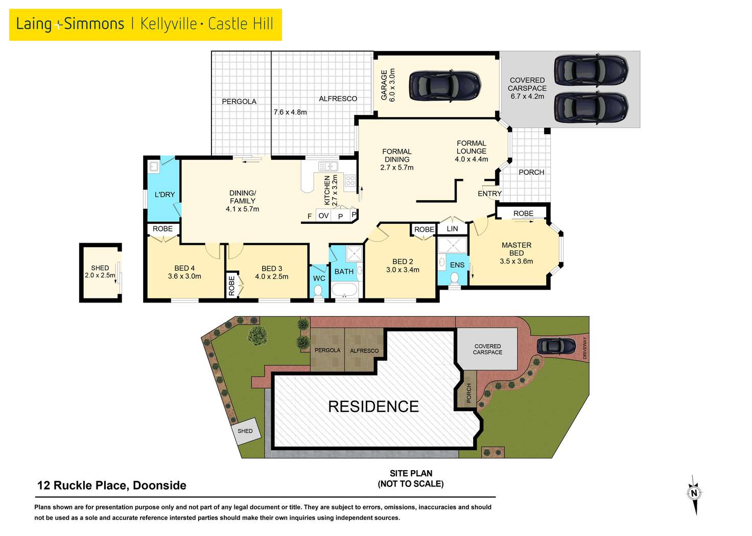 Floorplan of Homely house listing, 12 Ruckle Place, Doonside NSW 2767