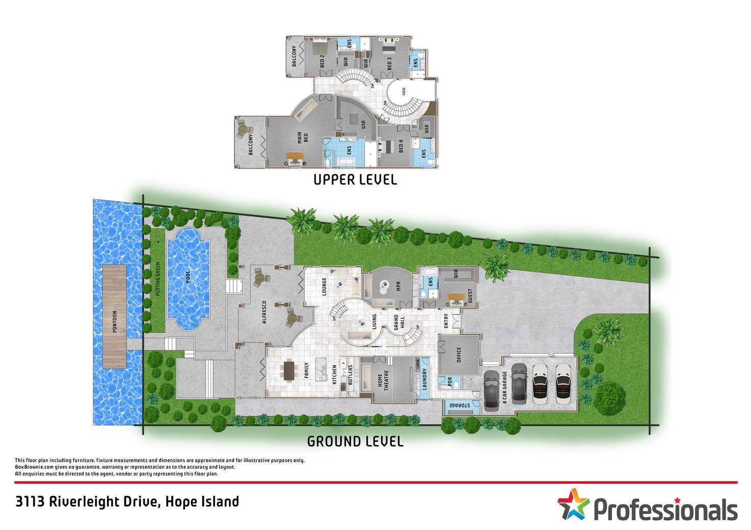 Floorplan of Homely house listing, 3113 Riverleigh Drive, Hope Island QLD 4212