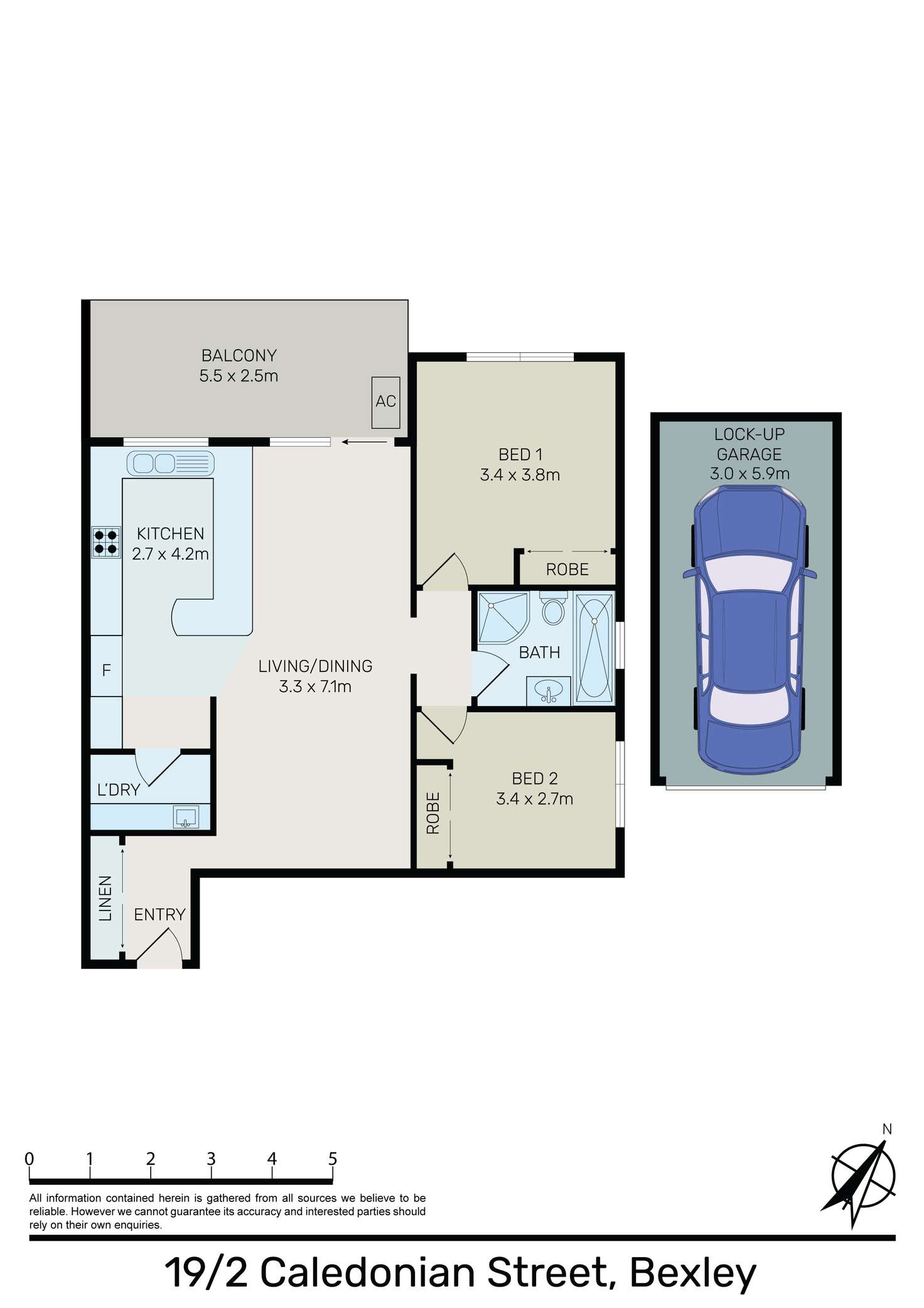 Floorplan of Homely apartment listing, 19/2 Caledonian Street, Bexley NSW 2207