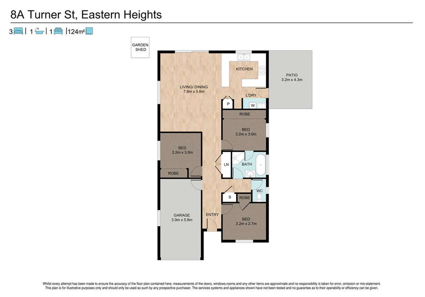Floorplan of Homely house listing, 8a Turner Street, Eastern Heights QLD 4305