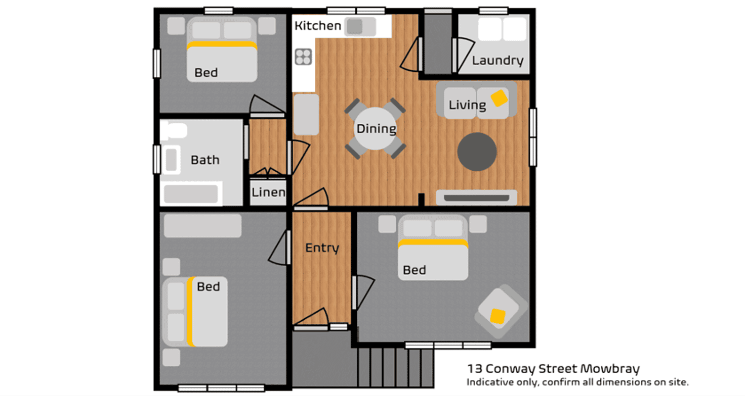 Floorplan of Homely house listing, 13 Conway Street, Mowbray TAS 7248