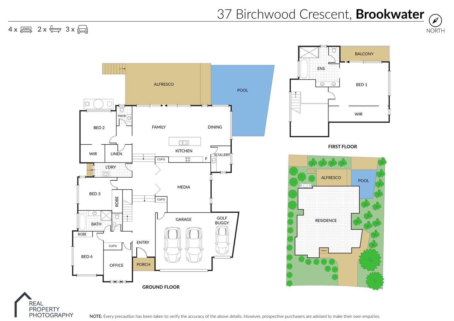 Floorplan of Homely house listing, 37 Birchwood Crescent, Brookwater QLD 4300