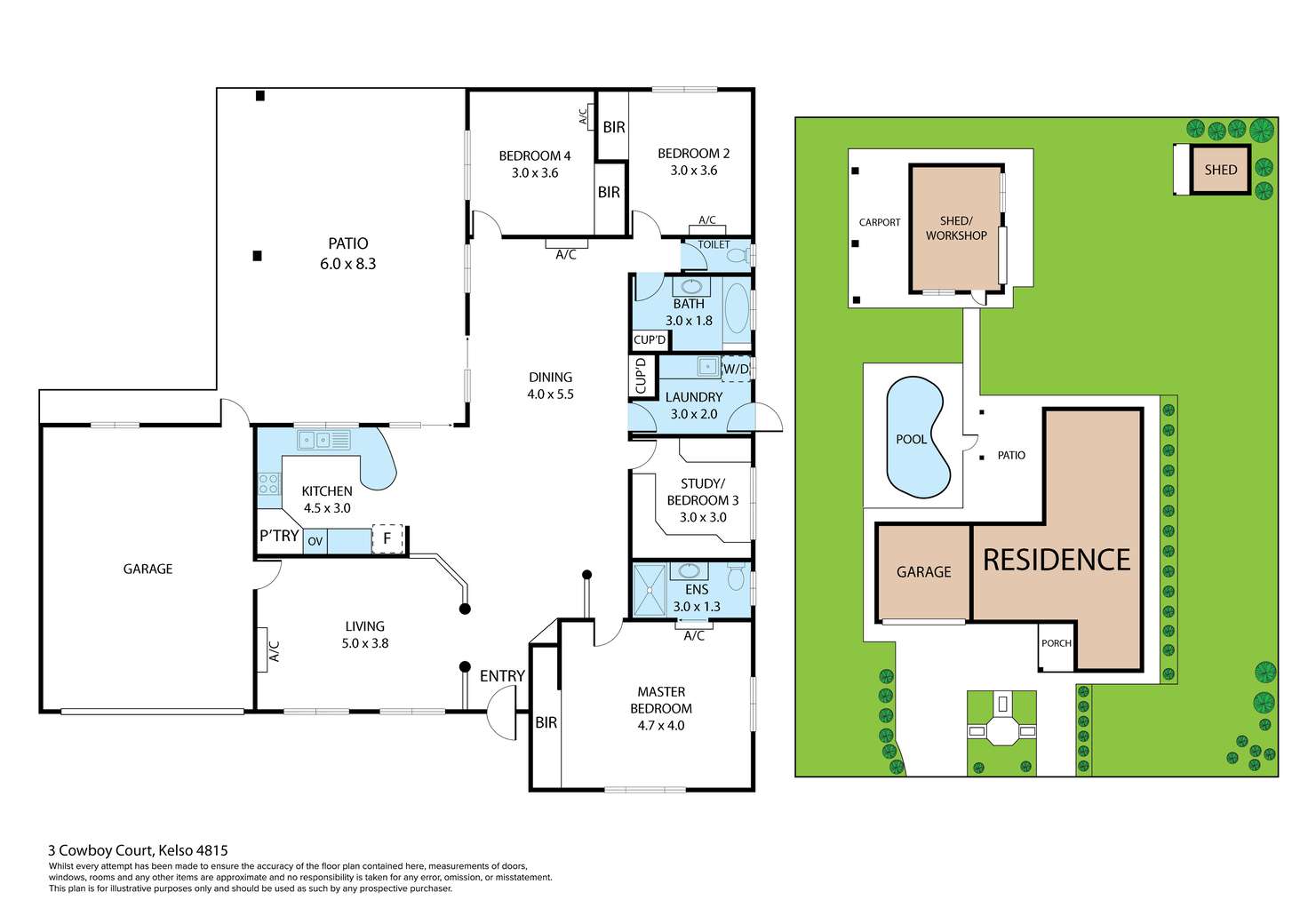 Floorplan of Homely house listing, 3 Cowboy Court, Kelso QLD 4815