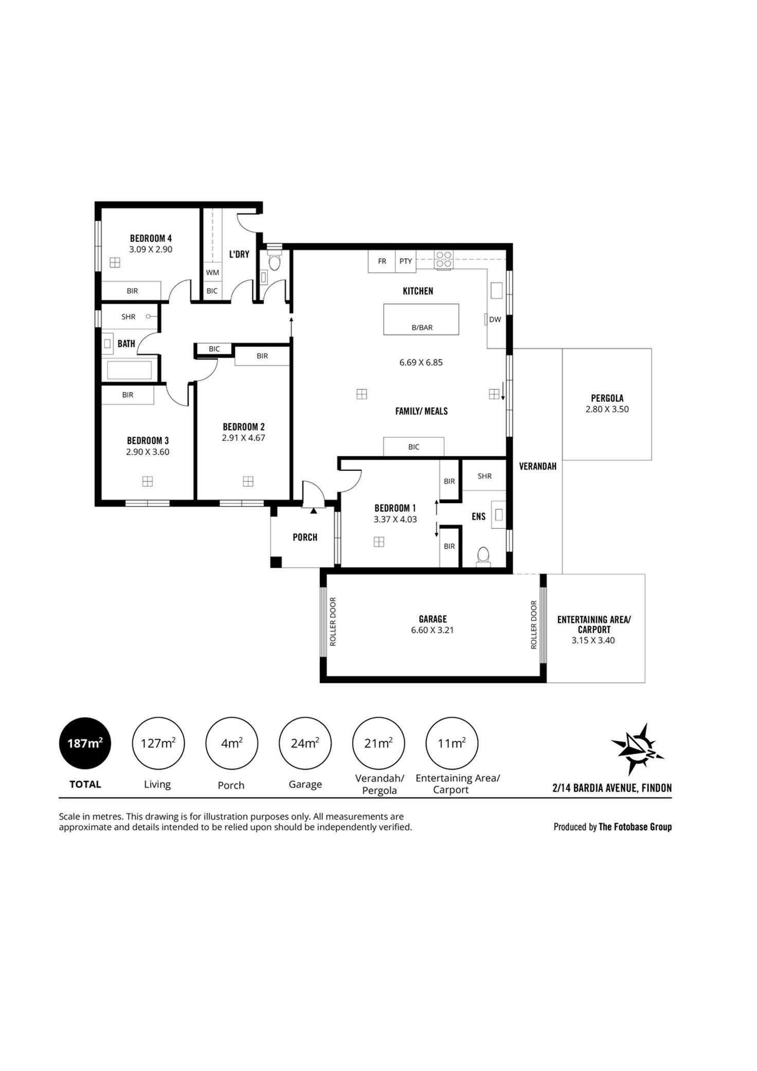 Floorplan of Homely house listing, 2/14 Bardia Avenue, Findon SA 5023