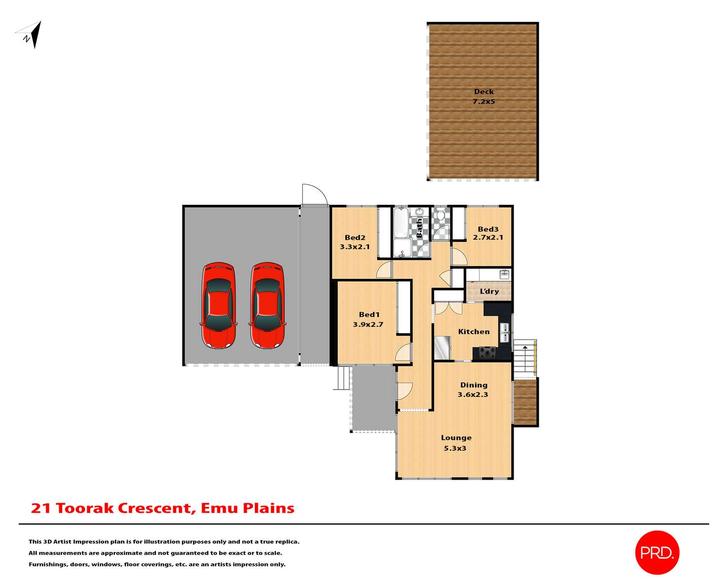Floorplan of Homely house listing, 21 Toorak Crescent, Emu Plains NSW 2750