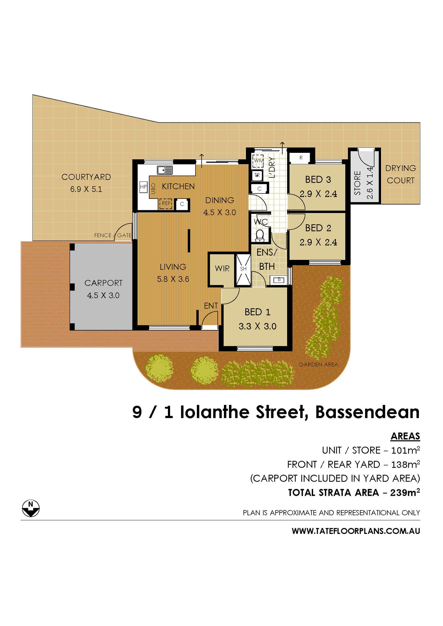 Floorplan of Homely villa listing, 9/1 Iolanthe Street, Bassendean WA 6054
