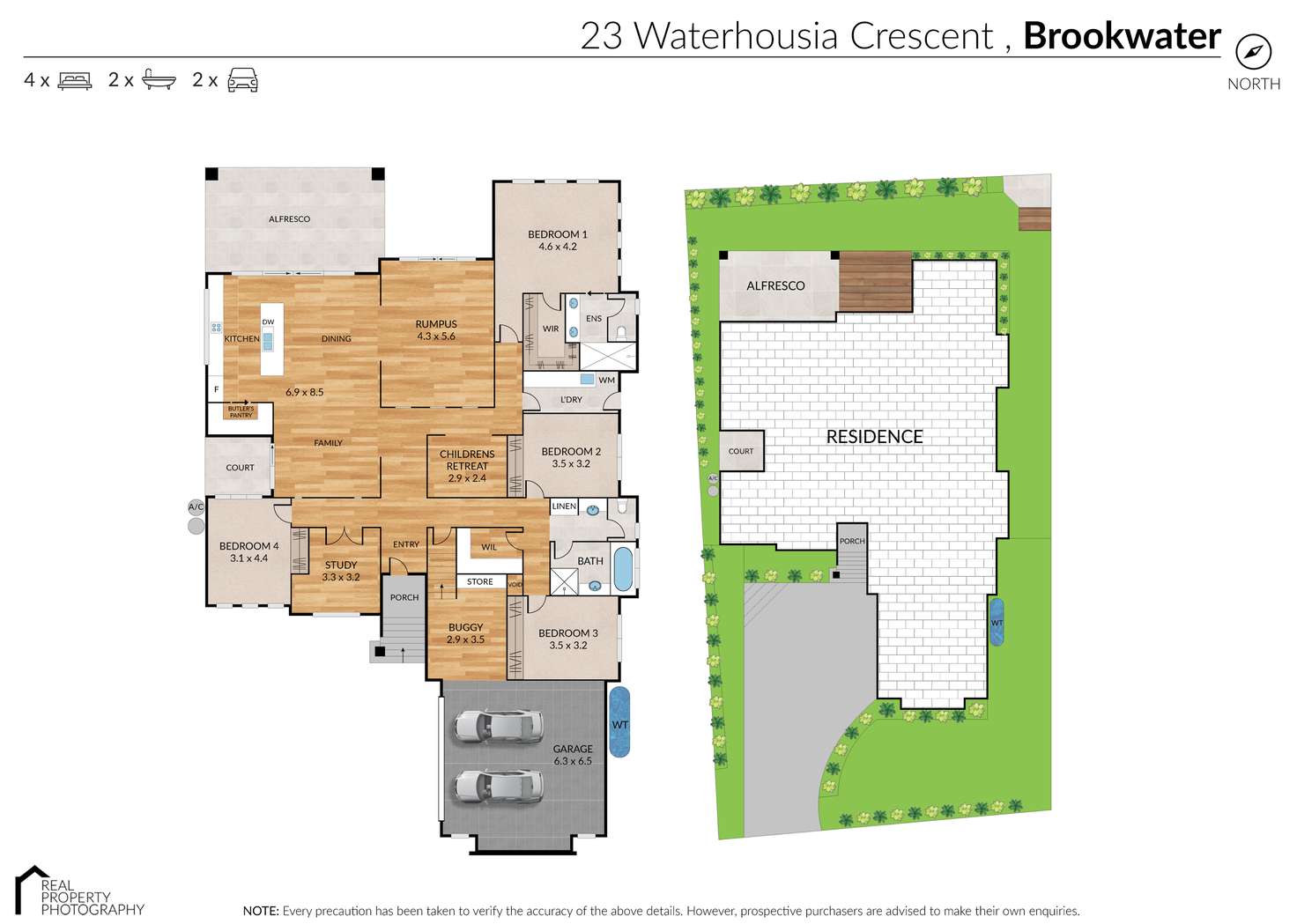 Floorplan of Homely house listing, 23 Waterhousia Crescent, Brookwater QLD 4300