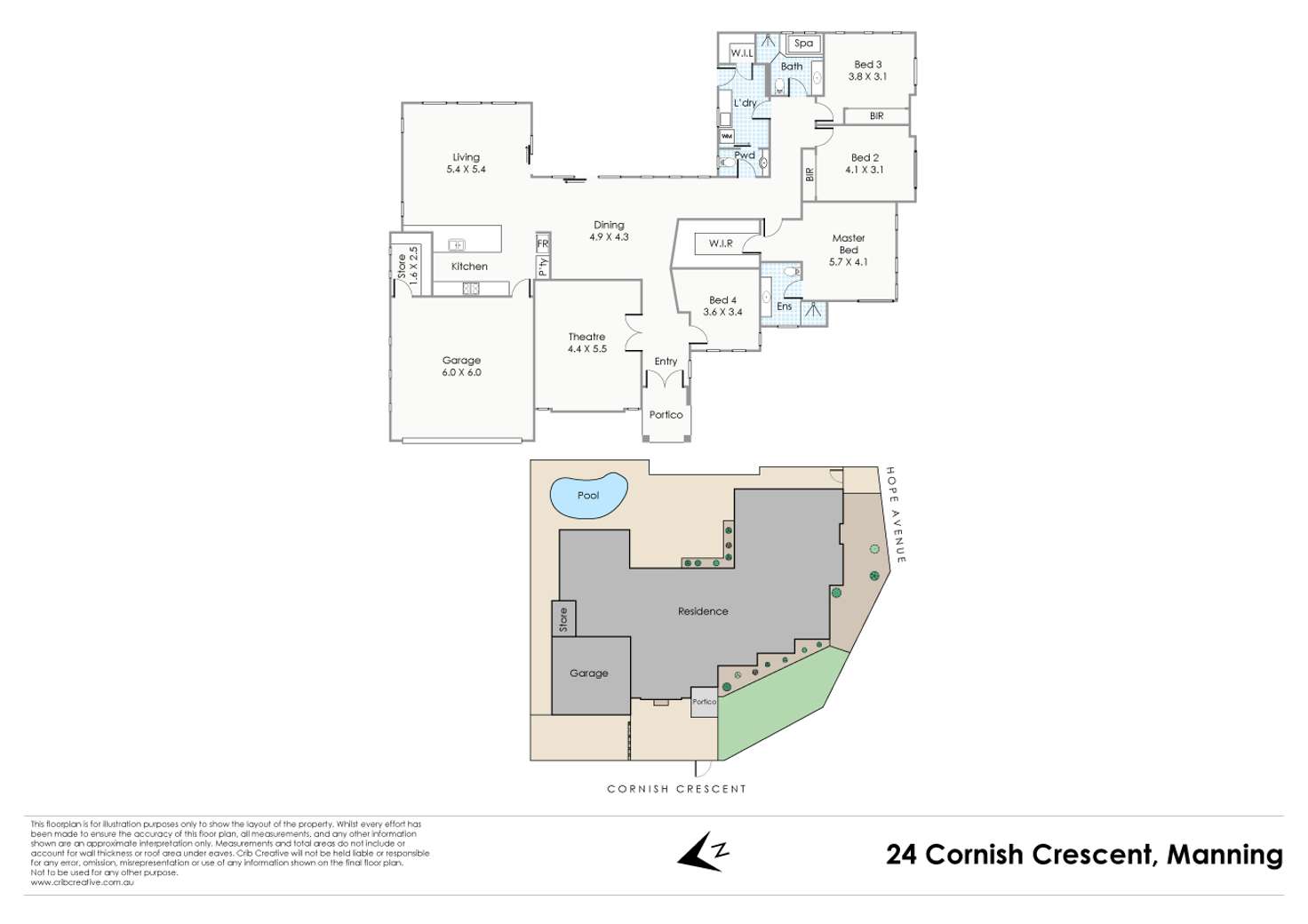 Floorplan of Homely house listing, 24 Cornish Crescent, Manning WA 6152