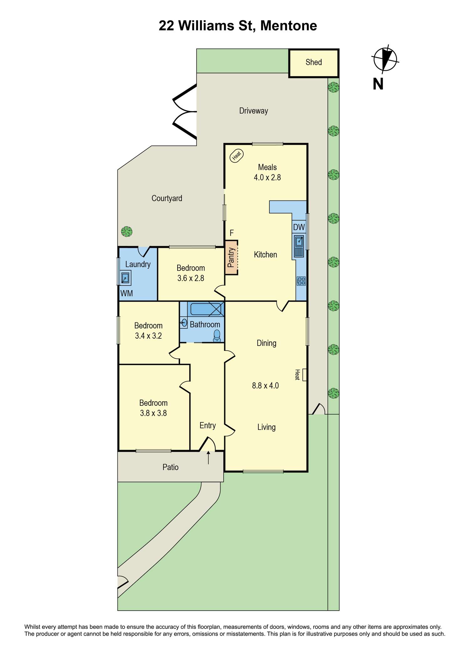 Floorplan of Homely house listing, 22 Williams Street, Mentone VIC 3194