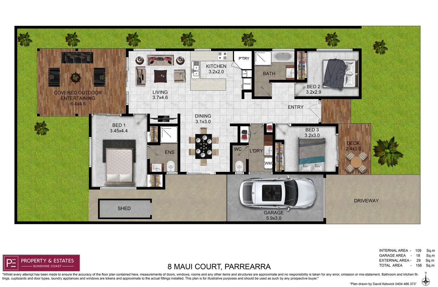 Floorplan of Homely house listing, 8 Maui Court, Kawana Island QLD 4575