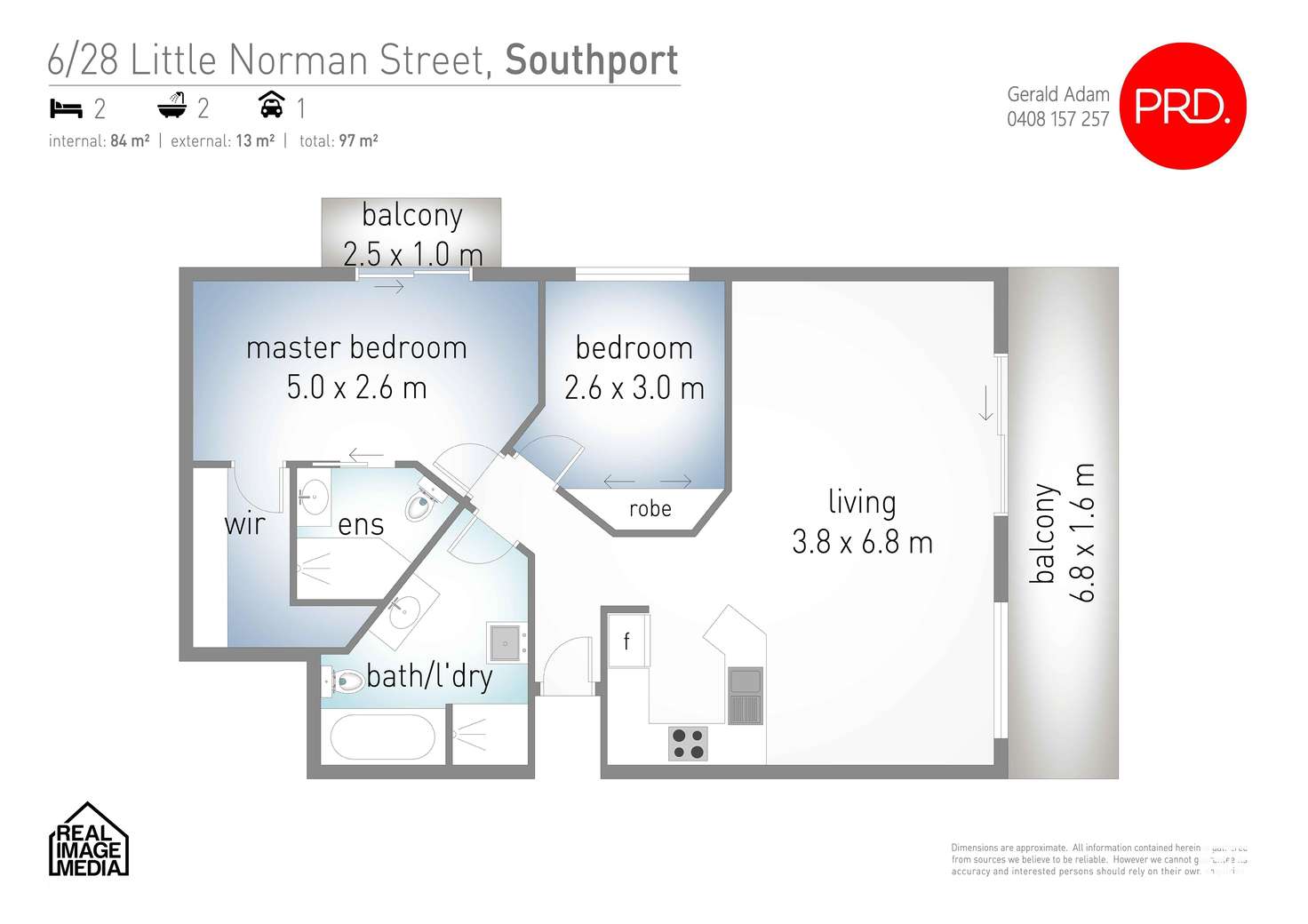 Floorplan of Homely unit listing, 6/28 Little Norman Street, Southport QLD 4215