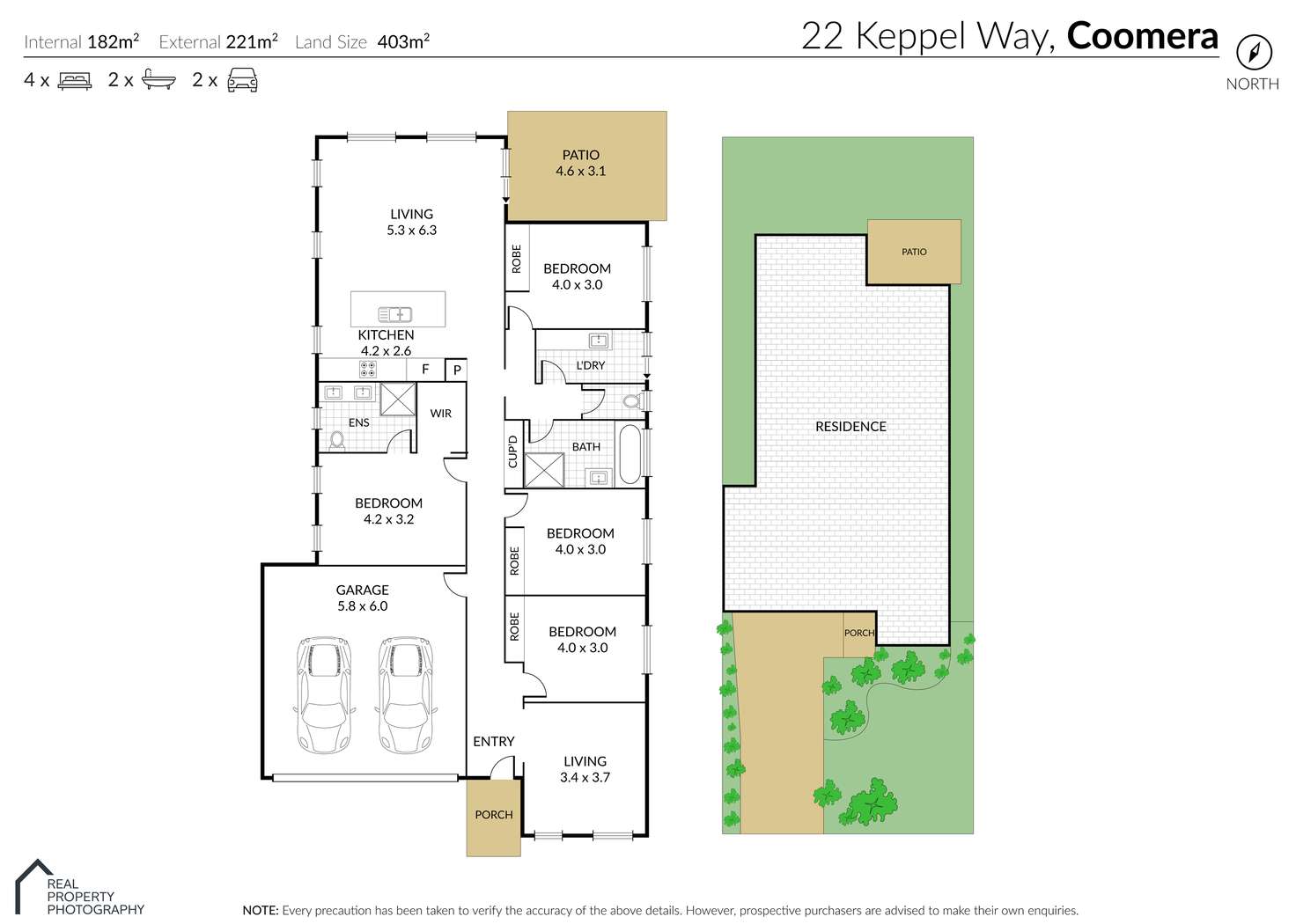 Floorplan of Homely house listing, 22 Keppel Way, Coomera QLD 4209