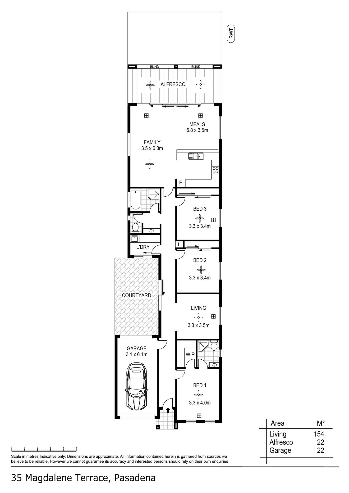 Floorplan of Homely house listing, 35 Magdalene Terrace, Pasadena SA 5042