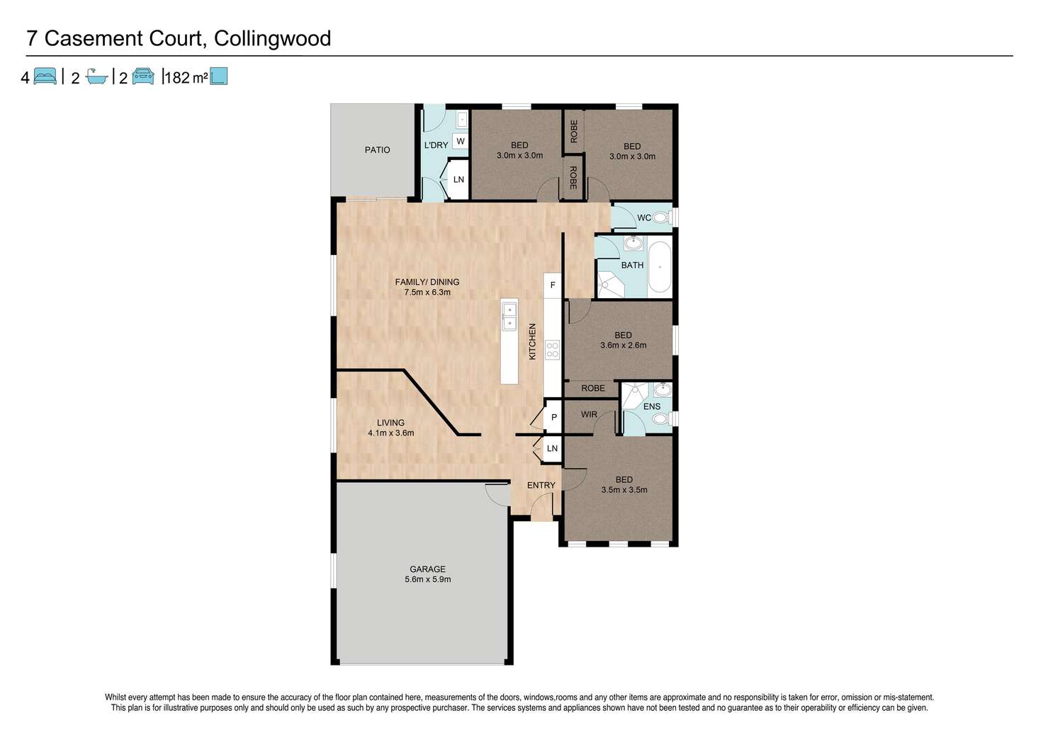 Floorplan of Homely house listing, 7 Casement Court, Collingwood Park QLD 4301