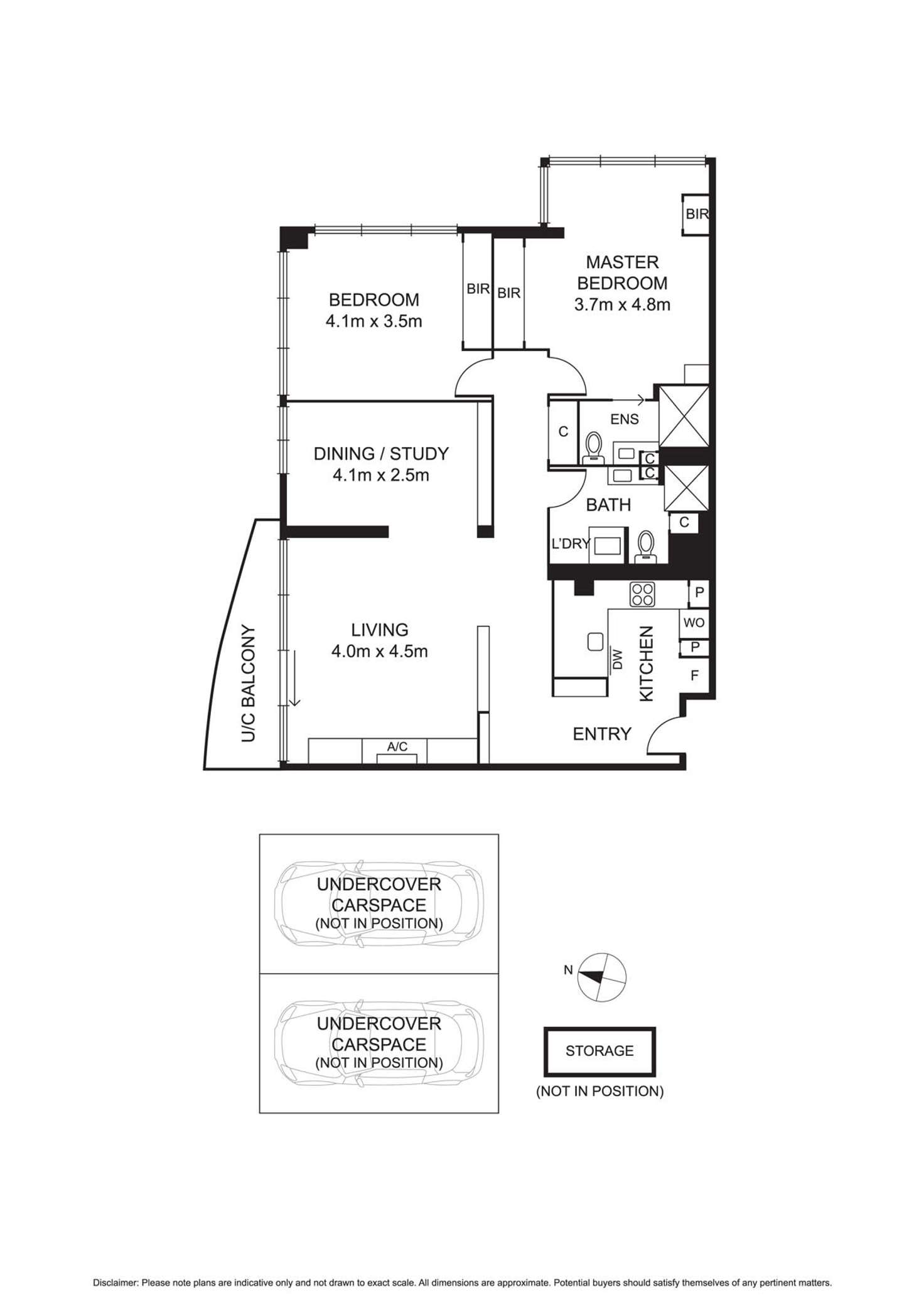 Floorplan of Homely apartment listing, 1111/28 Bank Street, South Melbourne VIC 3205