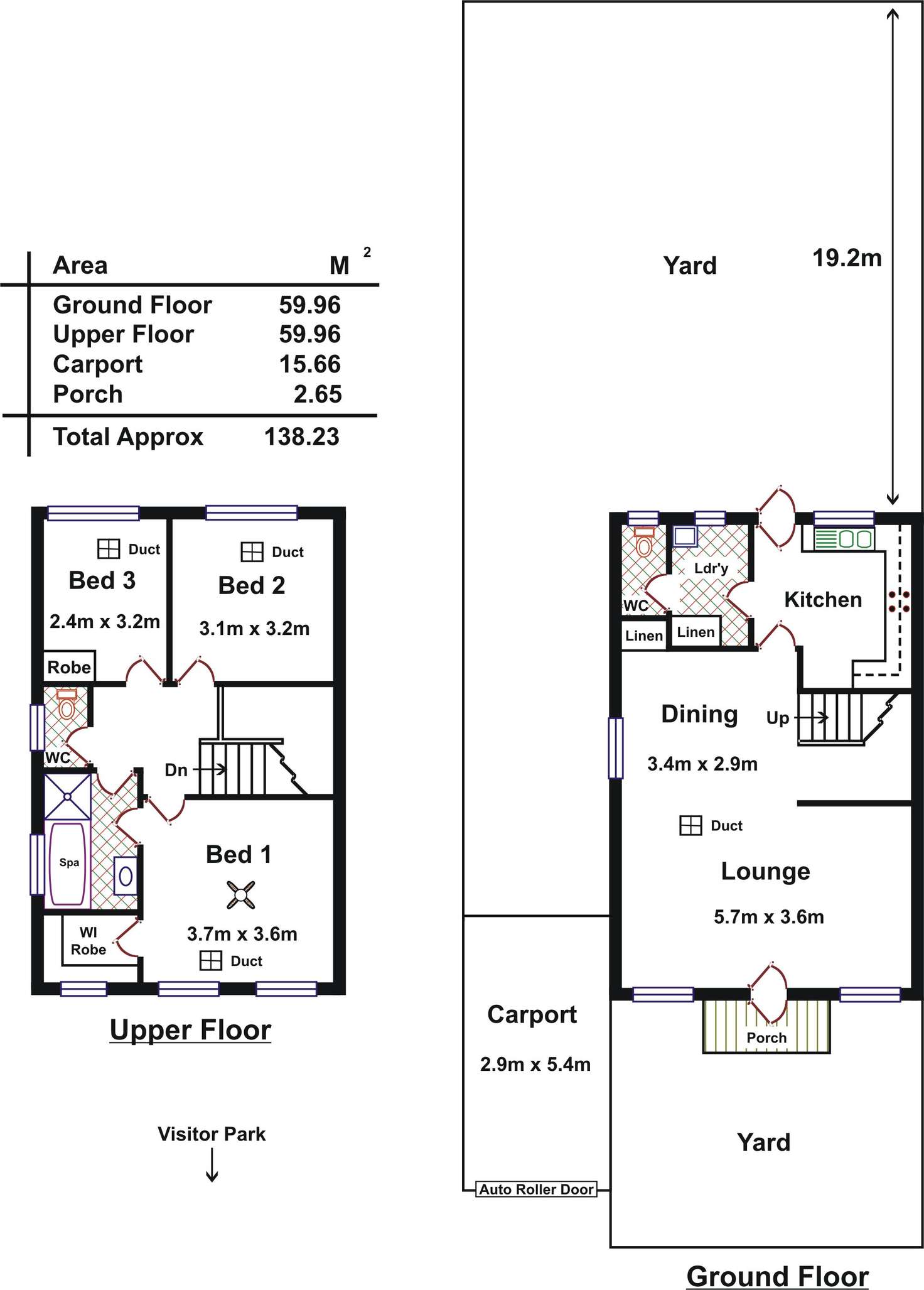 Floorplan of Homely townhouse listing, 3/200 Payneham Road, Evandale SA 5069