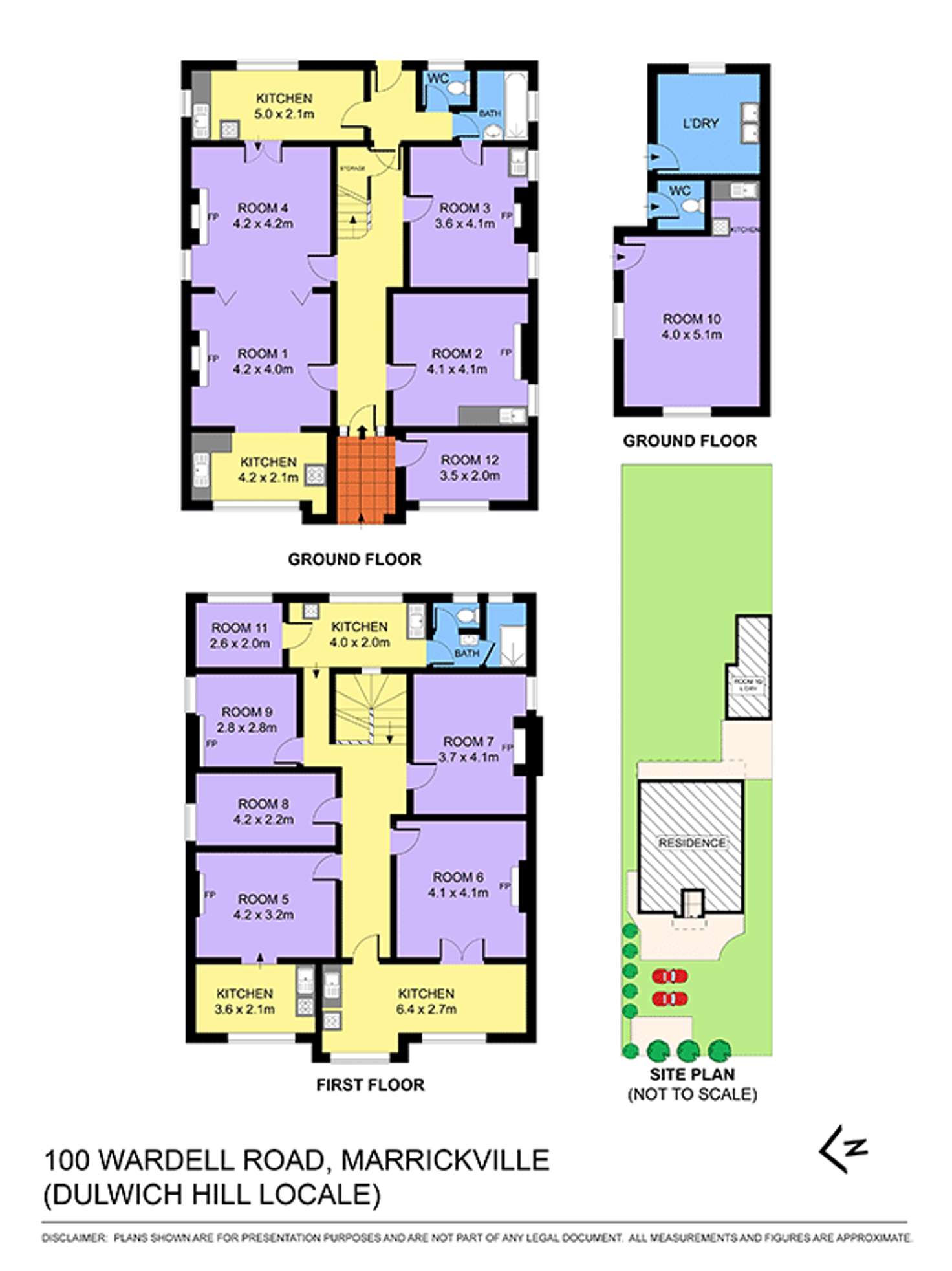 Floorplan of Homely house listing, 100 Wardell Road, Marrickville NSW 2204