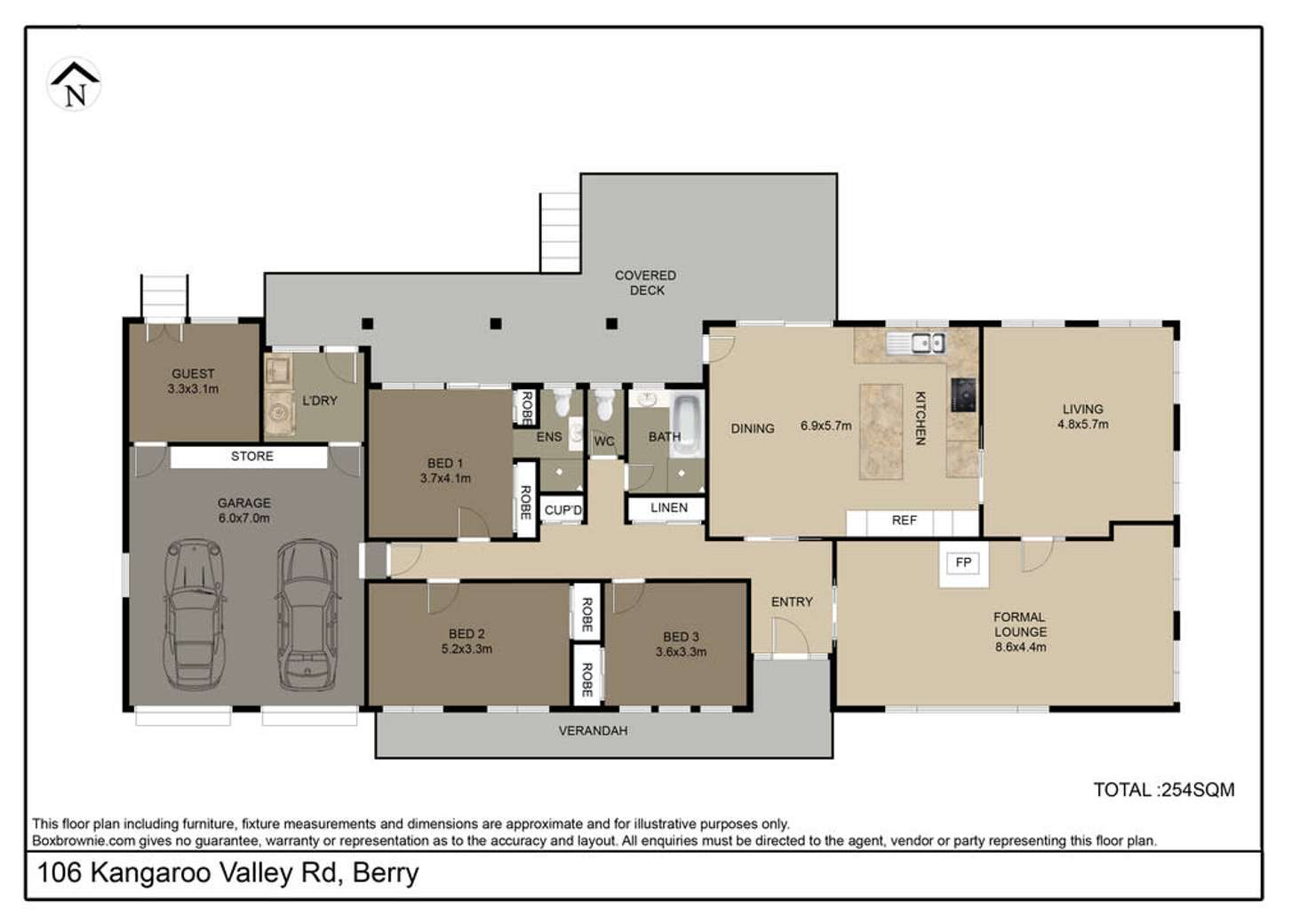 Floorplan of Homely house listing, 106 KANGAROO VALLEY ROAD, Berry NSW 2535