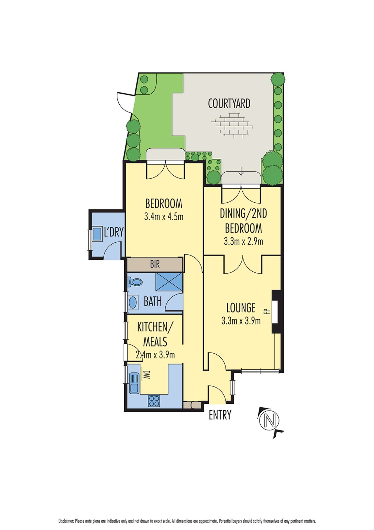 Floorplan of Homely apartment listing, 2/307 Richardson Street, Middle Park VIC 3206