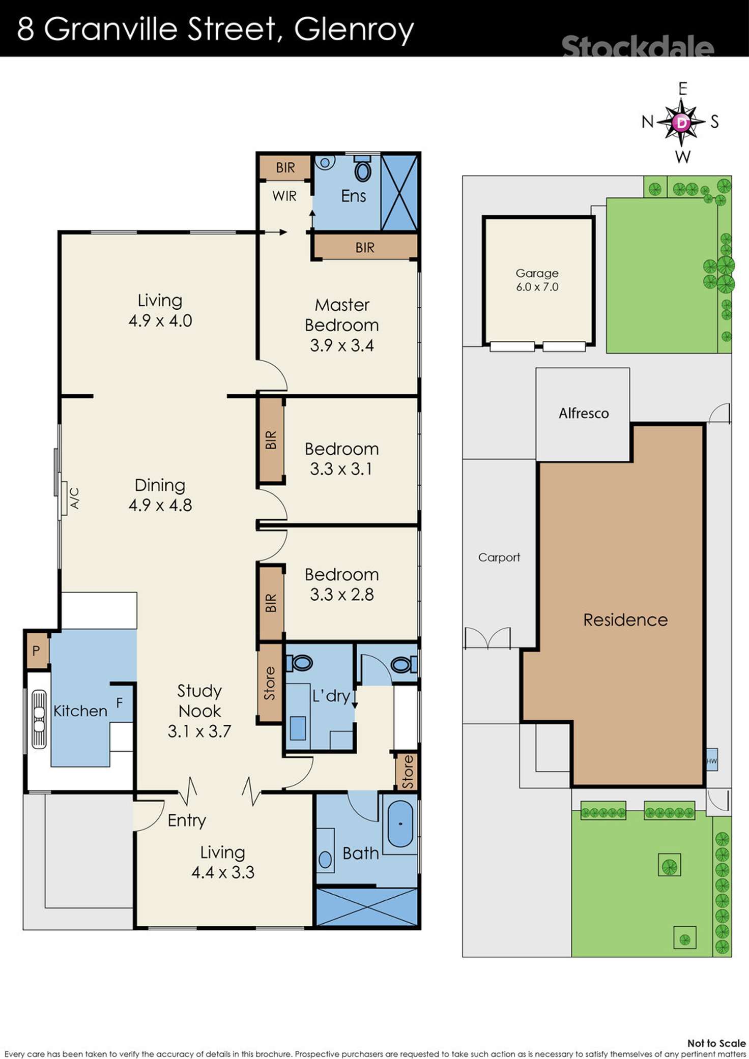Floorplan of Homely house listing, 8 Granville Street, Glenroy VIC 3046