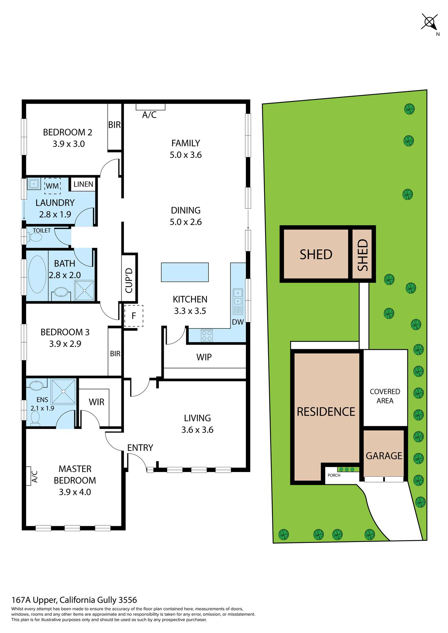 Floorplan of Homely house listing, 167A Upper California Gully Road, California Gully VIC 3556