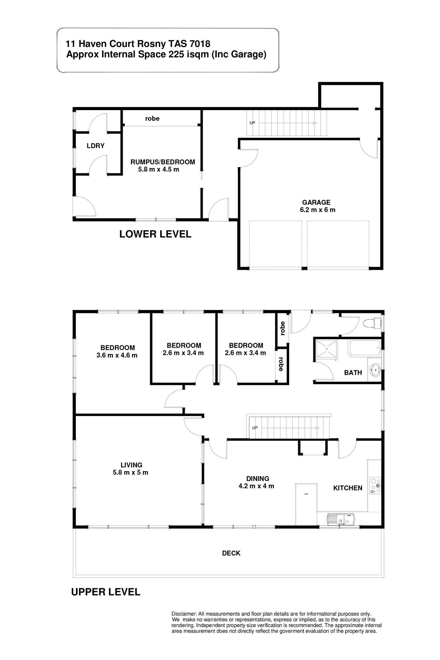 Floorplan of Homely house listing, 11 Haven Court, Rosny TAS 7018