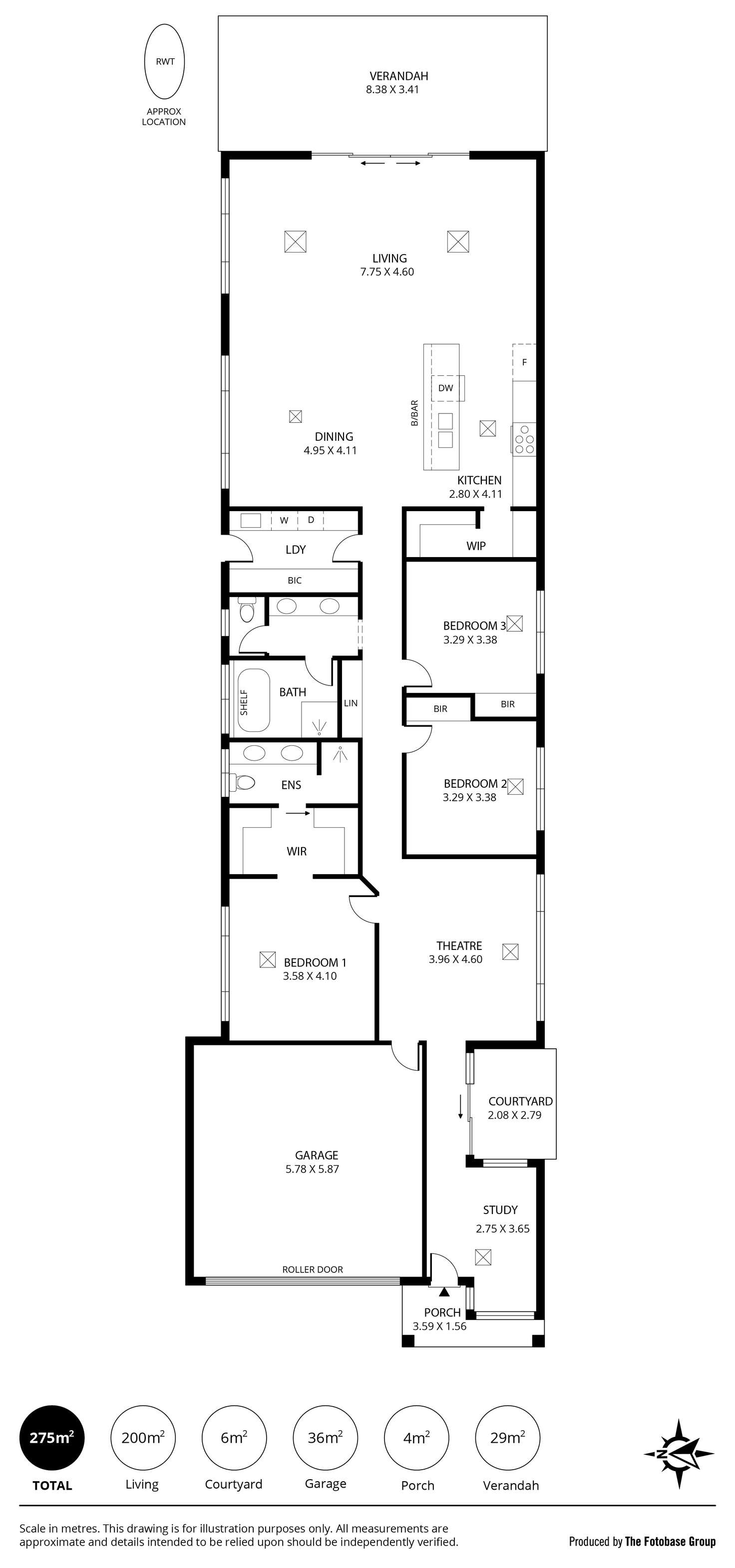 Floorplan of Homely house listing, 7 (Res. A & B) Rostrevor Avenue, Rostrevor SA 5073